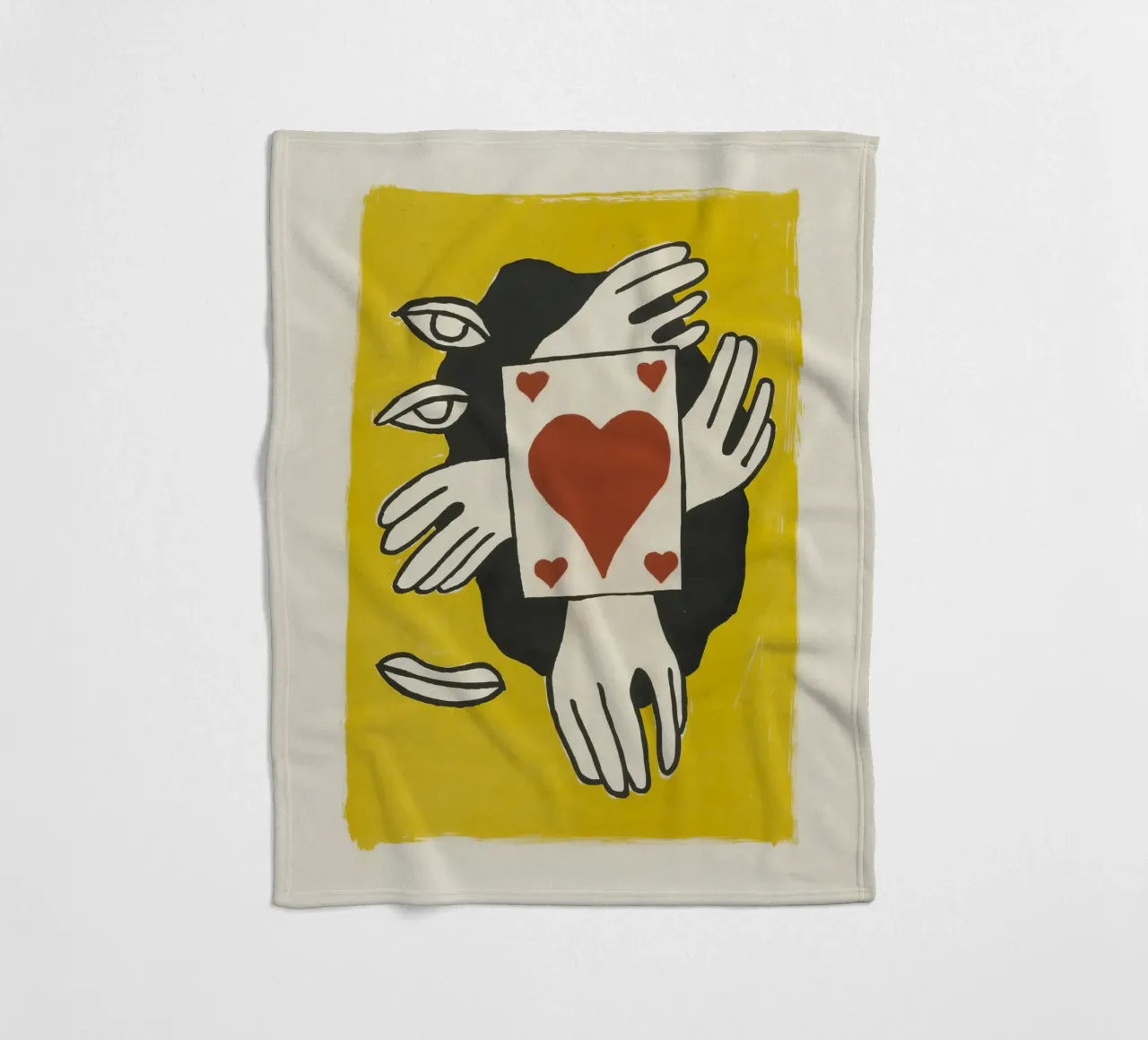 Fernand Léger Circus: Kaarttruc & kubistische ogen, moderne print fleecedeken van NorwesClub