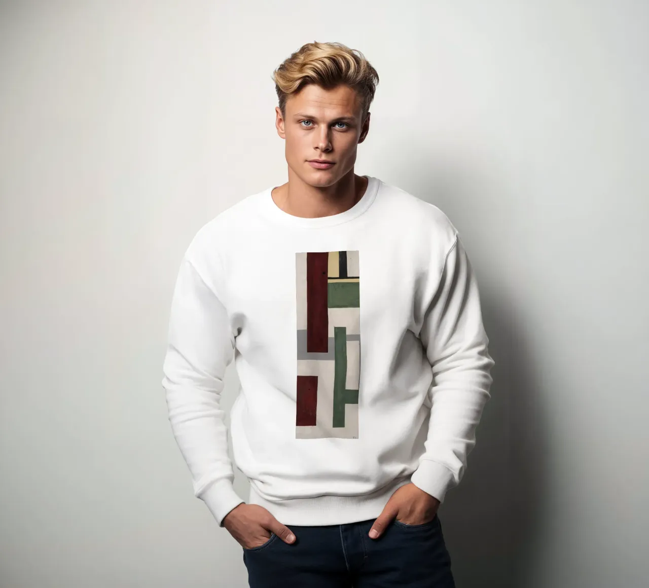 Fernand Léger: Geometric Mural Study, Cubist Abstract Print sweatshirt by NorwesClub