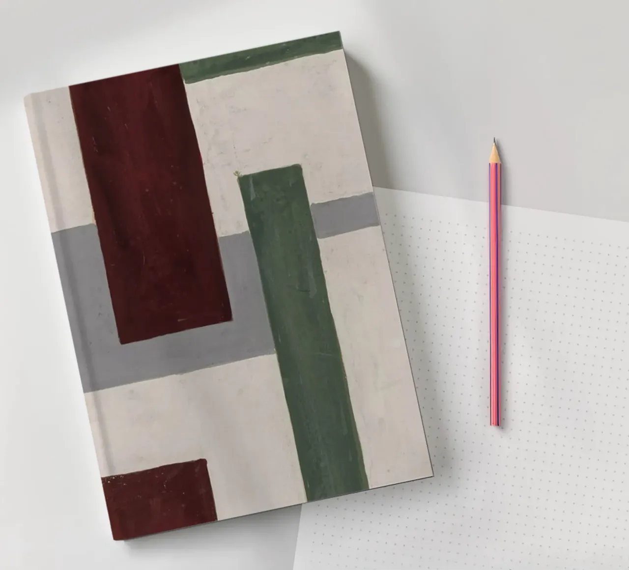Fernand Léger: Geometric Mural Study, Cubist Abstract Print notebook by NorwesClub