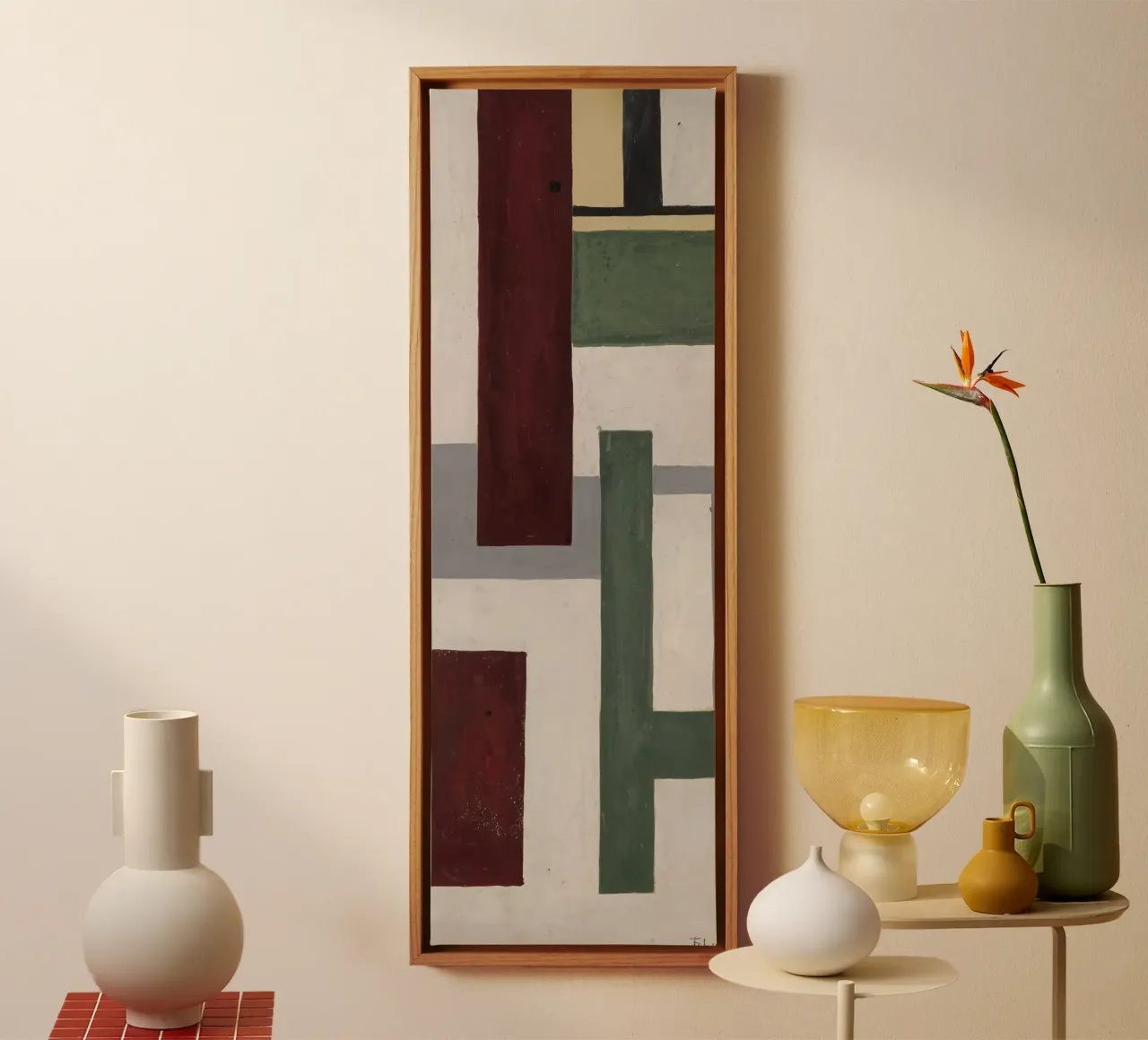 Fernand Léger: Geometrische Wandstudie, kubistischer abstrakter Druck Leinwand von NorwesClub