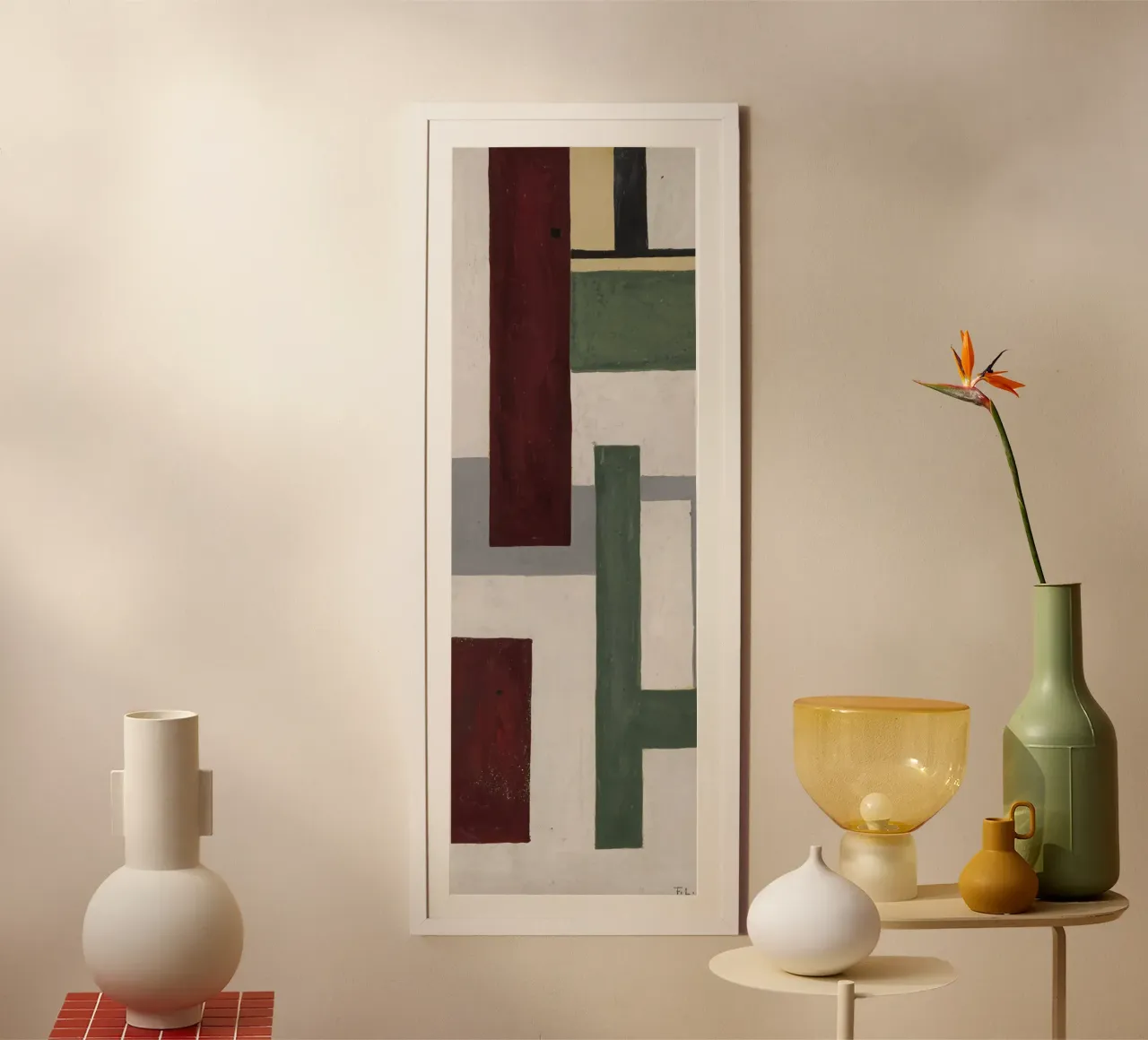 Fernand Léger: Geometric Mural Study, Cubist Abstract Print hahnemühle by NorwesClub