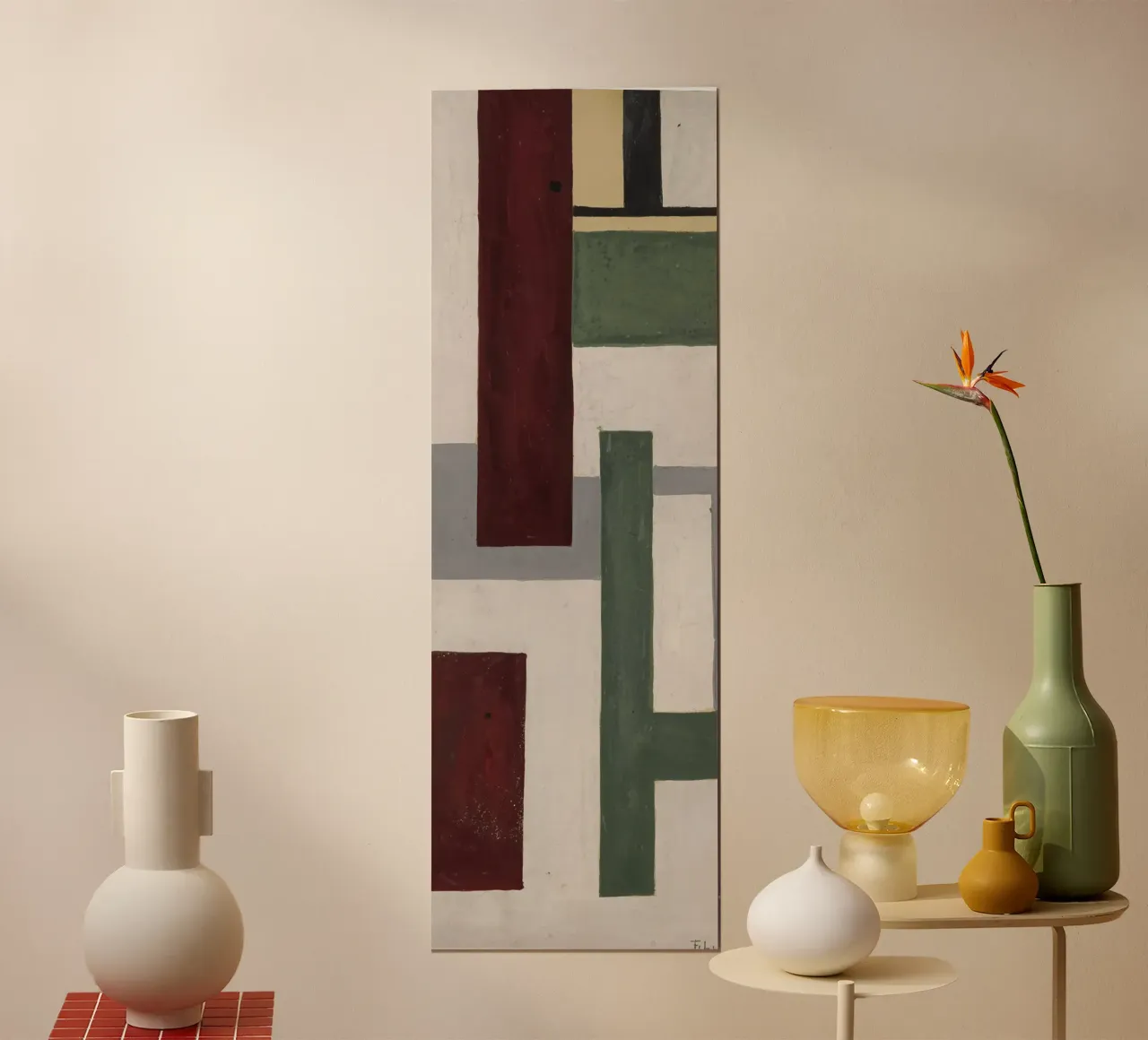 Fernand Léger: Geometric Mural Study, Cubist Abstract Print hahnemühle by NorwesClub