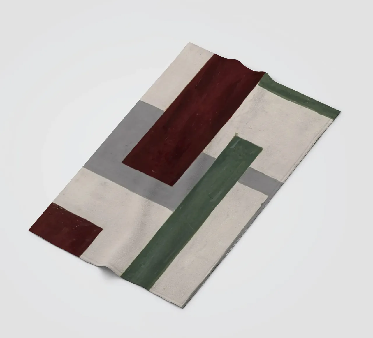 Fernand Léger: Geometric Mural Study, Cubist Abstract Print fleece blanket by NorwesClub