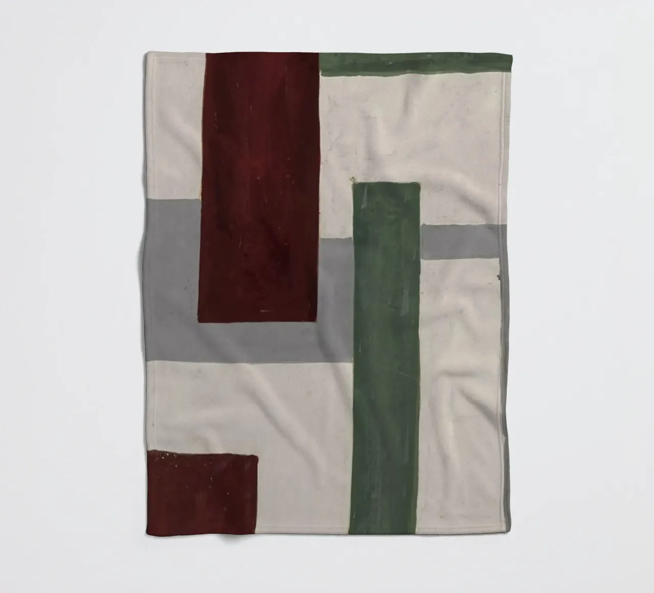 Fernand Léger: Geometric Mural Study, Cubist Abstract Print fleece blanket by NorwesClub