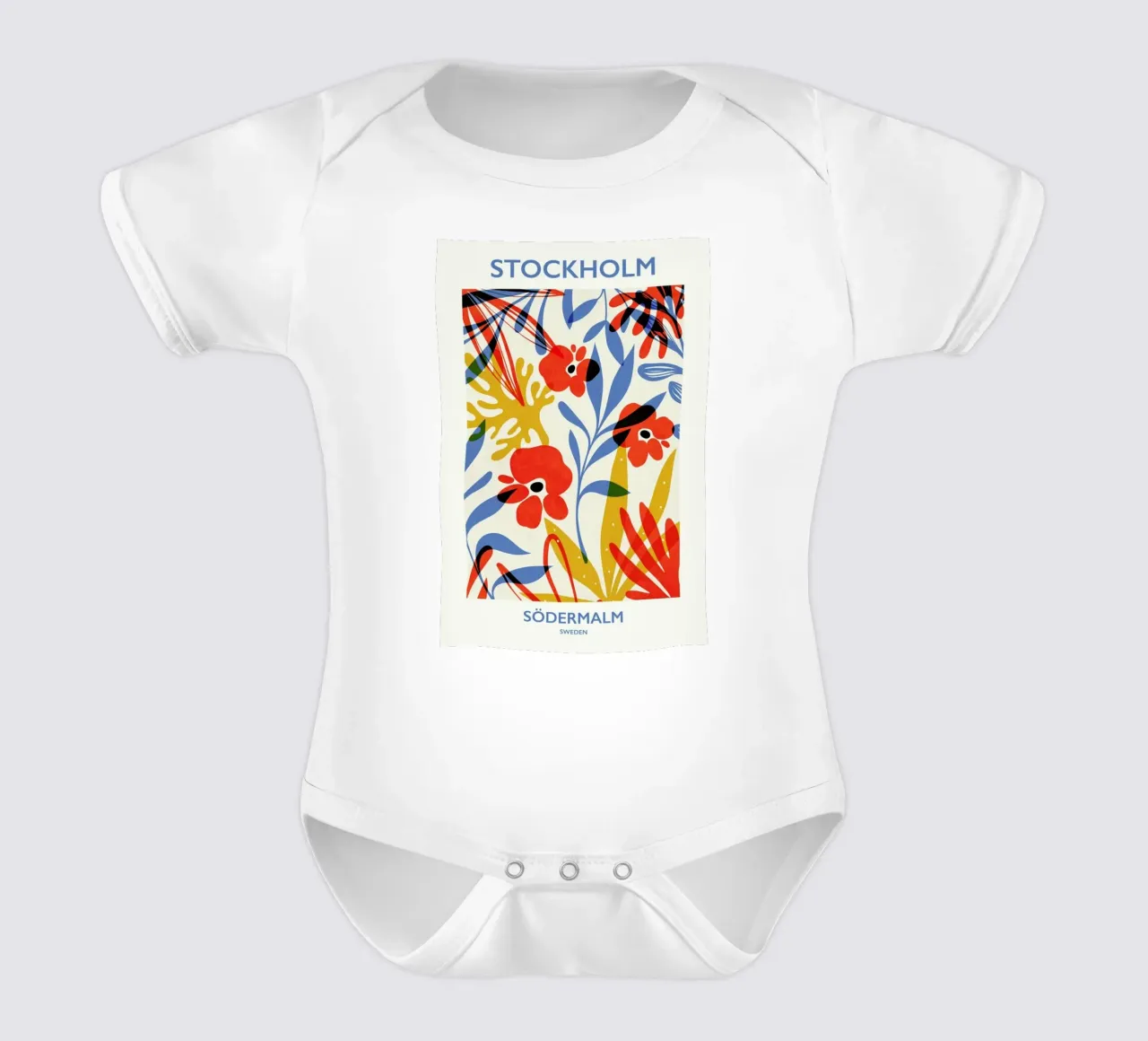 Södermalm body neonato maniche corte da Pure
