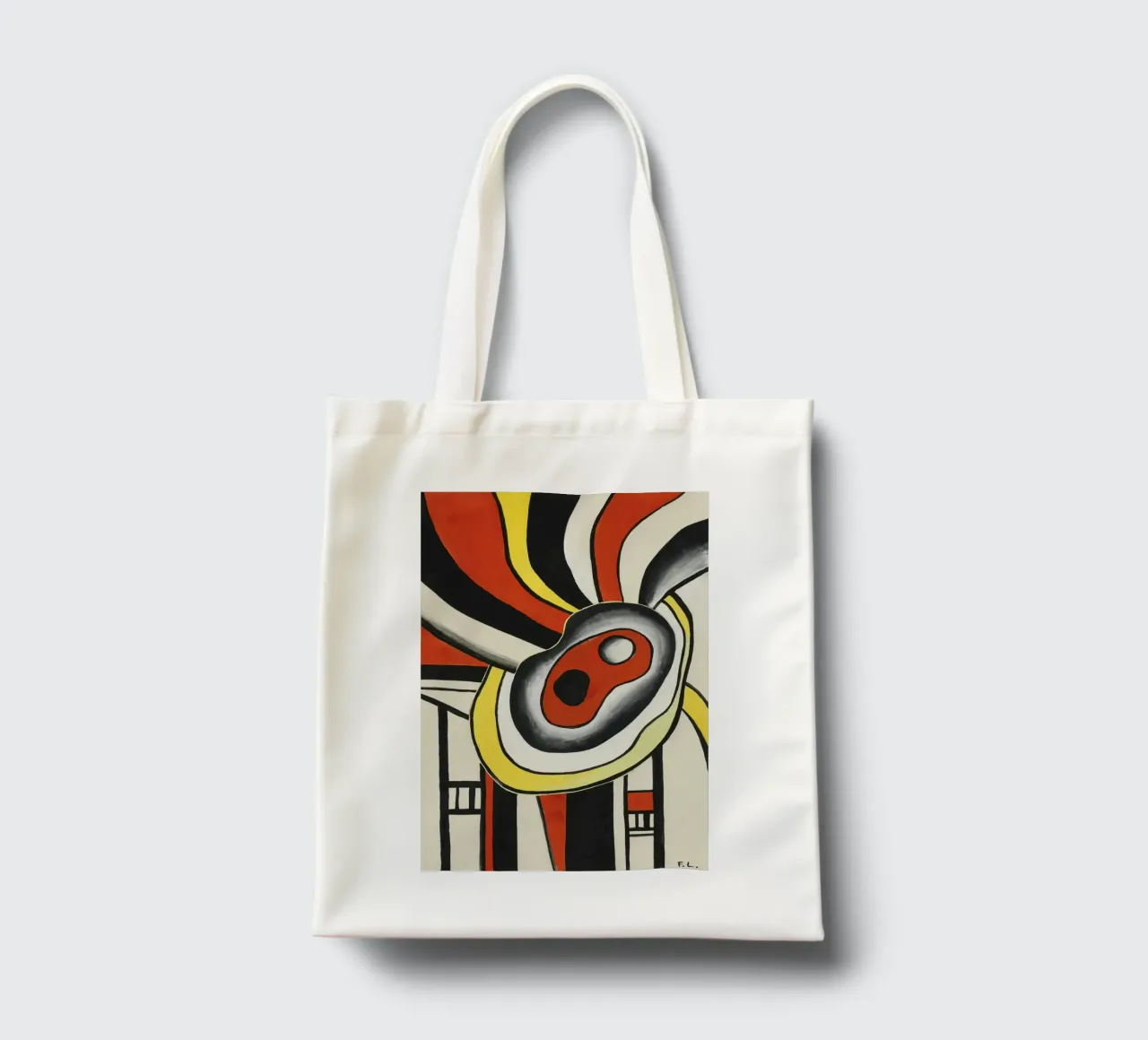 Fernand Léger: Dynamic Disks Mural Project, Abstrakte Kunst Jutebeutel von NorwesClub