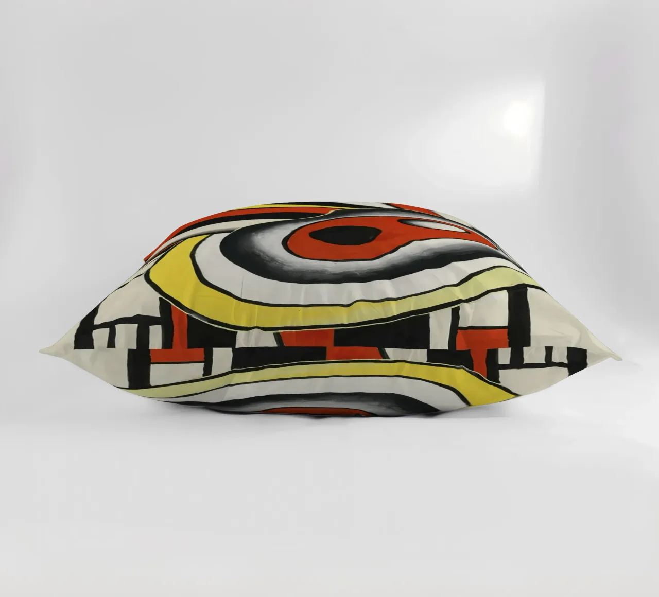 Fernand Léger: Dynamic Disks Mural Project, Abstract Art decorative cushion by NorwesClub