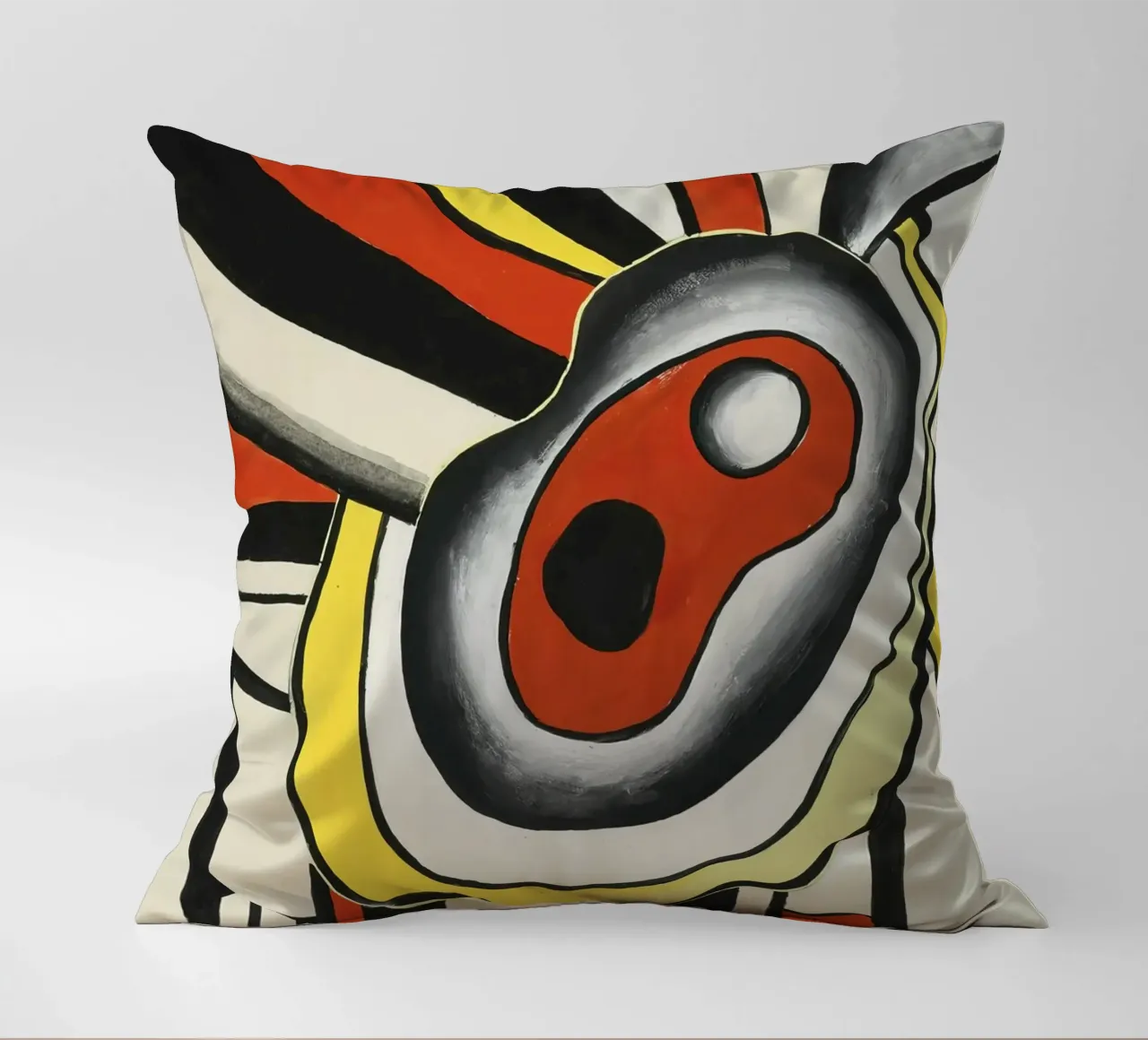 Fernand Léger: Dynamic Disks Mural Project, Abstract Art decorative cushion by NorwesClub