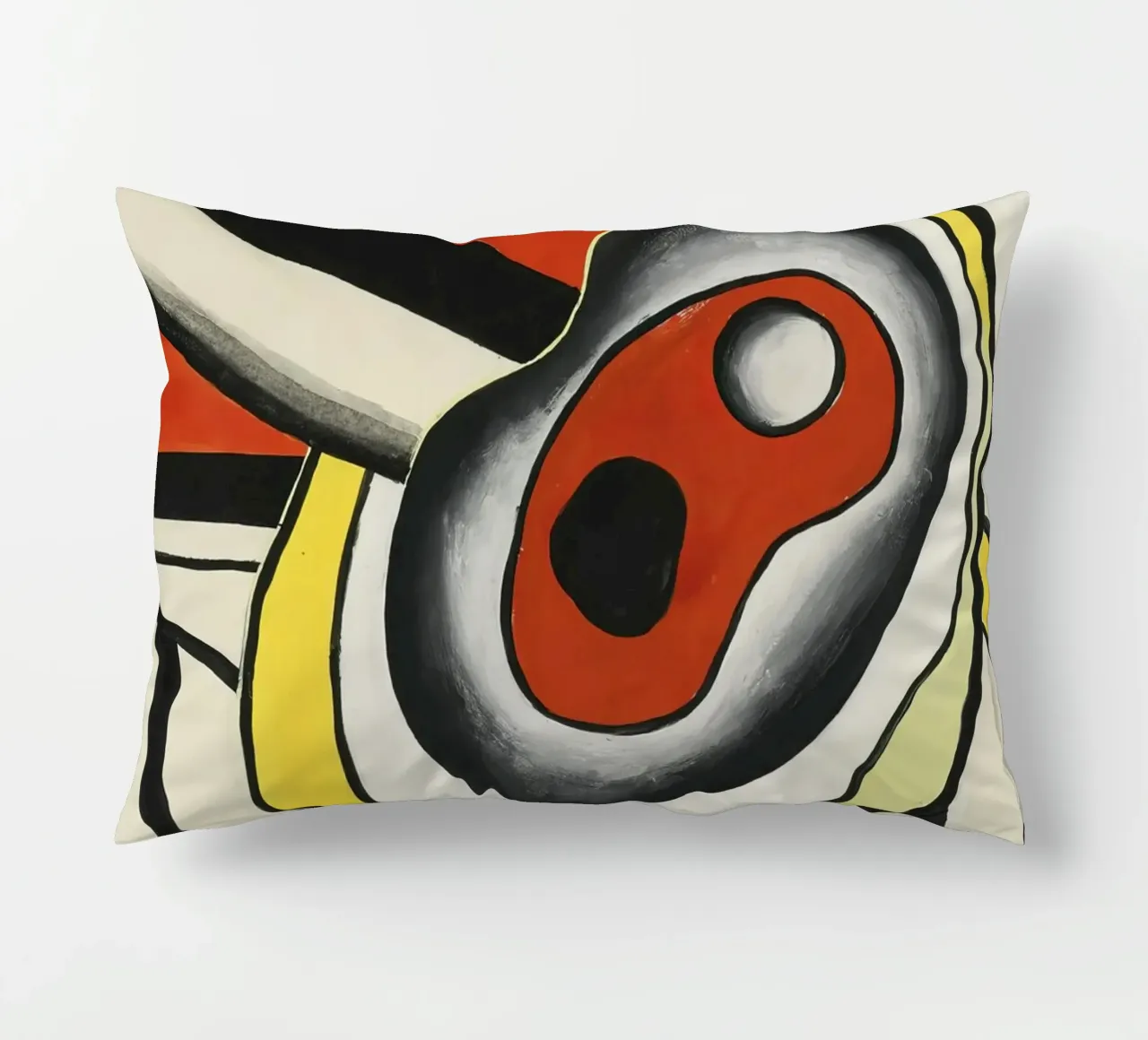 Fernand Léger: Dynamic Disks Mural Project, Abstract Art decorative cushion by NorwesClub