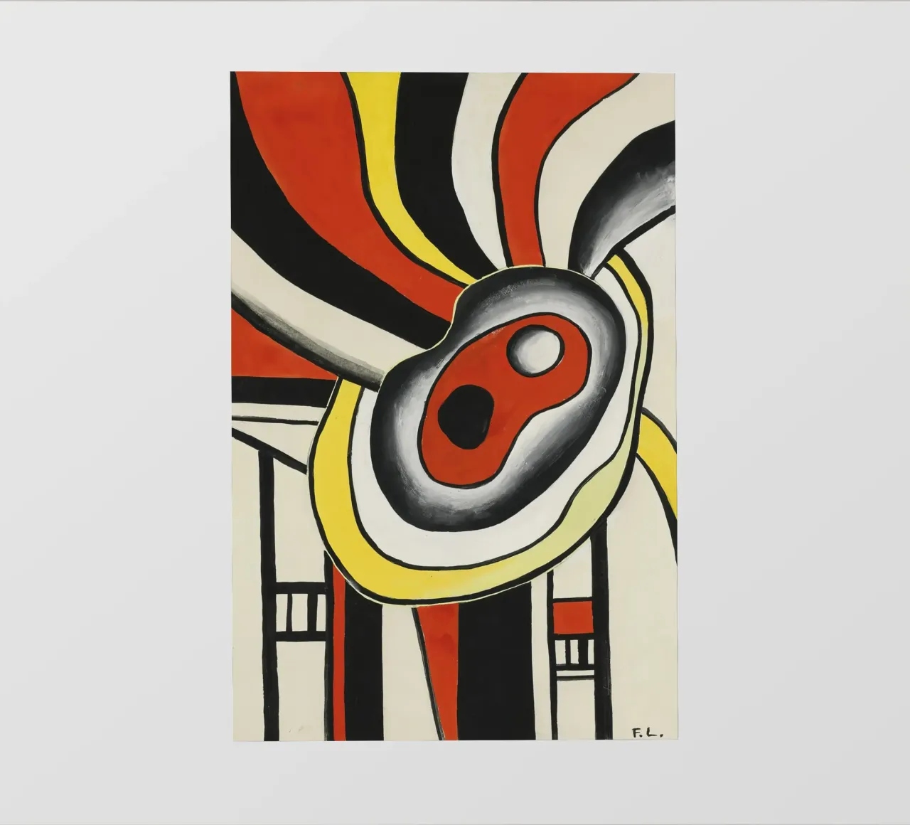 Fernand Léger: Dynamic Disks Mural Project, Abstrakte Kunst Backlit Folie von NorwesClub