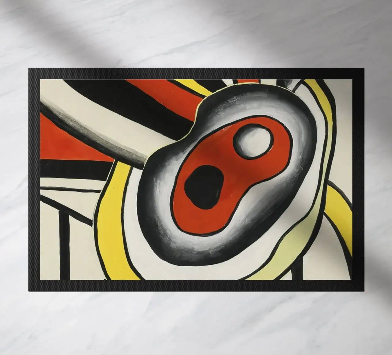 Fernand Léger: Dynamic Disks Mural Project, Abstrakte Kunst Fußmatte von NorwesClub