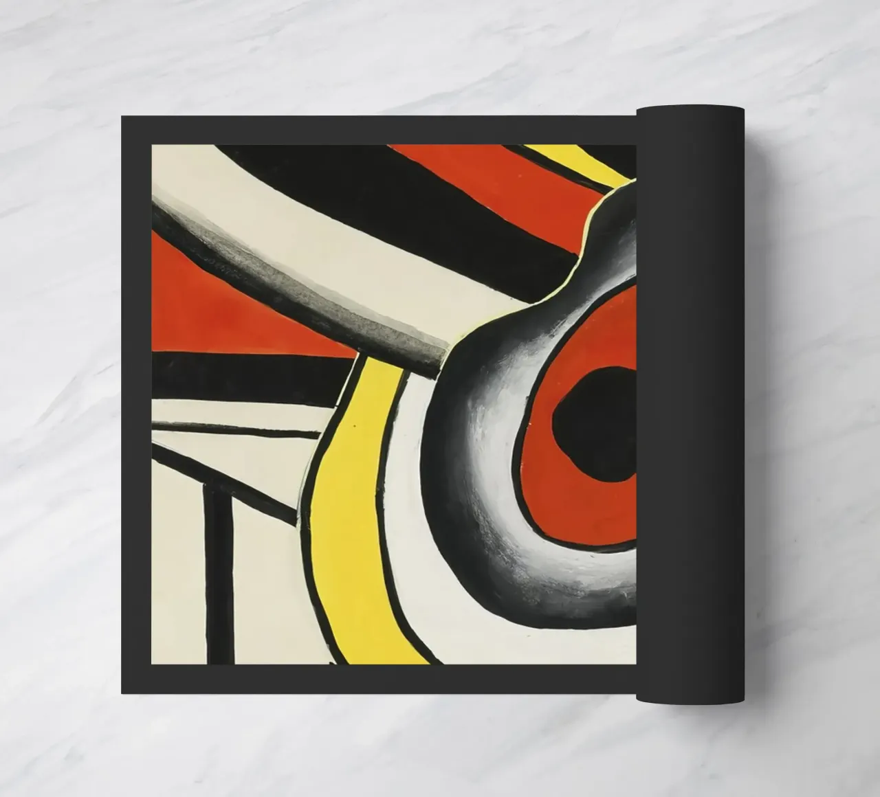 Fernand Léger: Dynamic Disks Mural Project, Abstrakte Kunst Fußmatte von NorwesClub