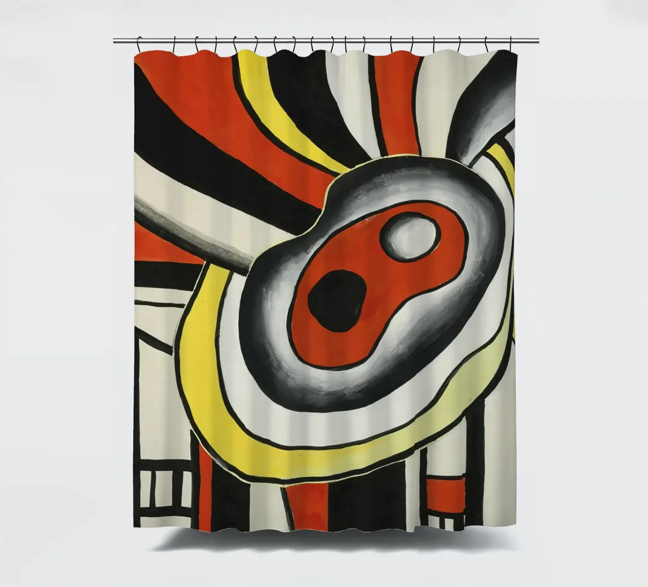 Fernand Léger: Dynamic Disks Mural Project, Abstrakte Kunst Duschvorhang von NorwesClub