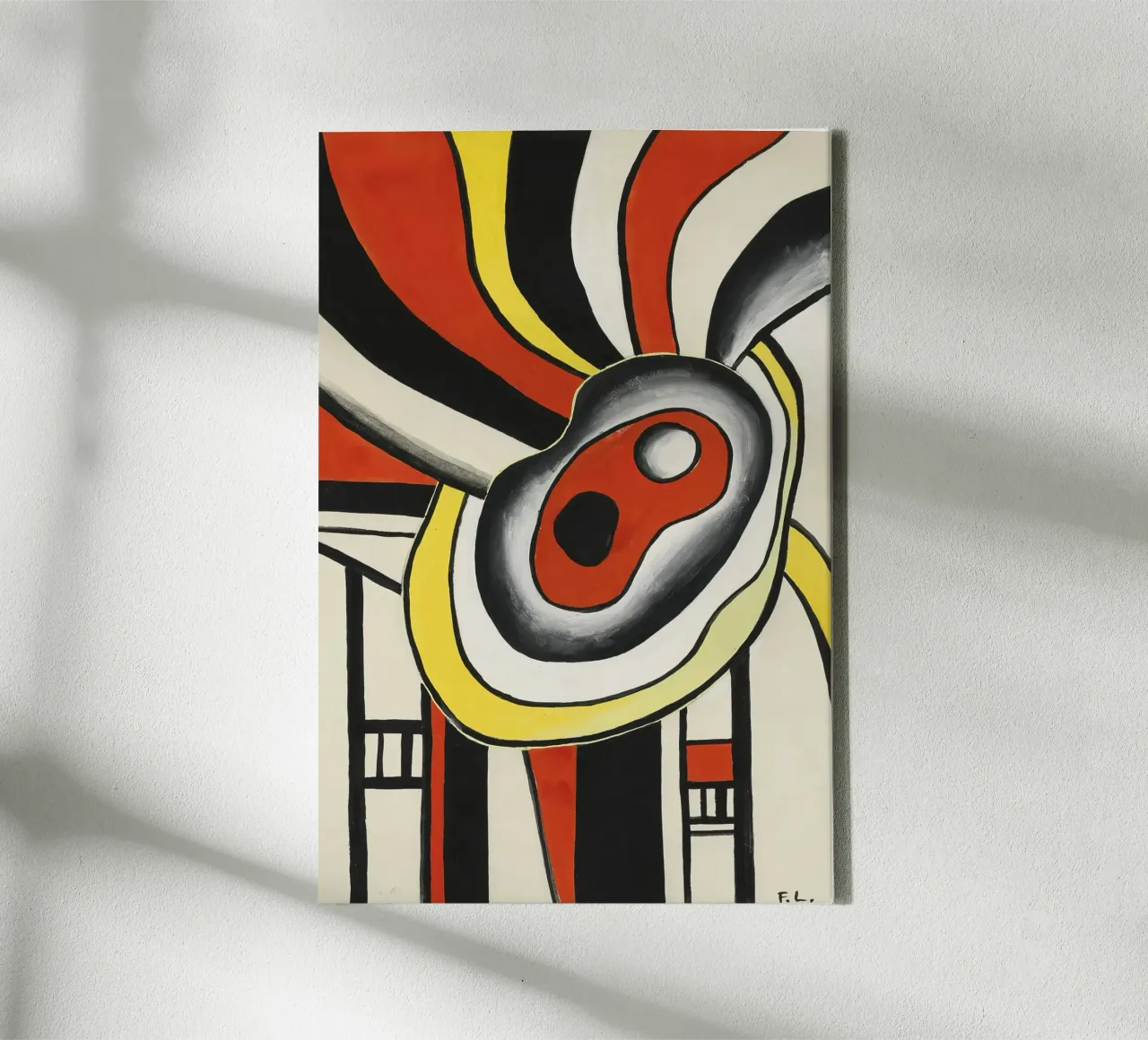 Fernand Léger: Dynamic Disks Mural Project, Abstrakte Kunst Leinwand von NorwesClub