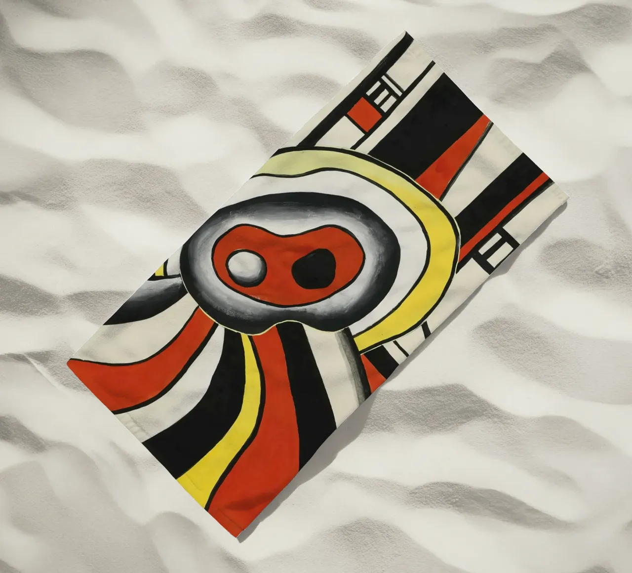 Fernand Léger: Dynamic Disks Mural Project, Abstrakte Kunst Strandtuch von NorwesClub