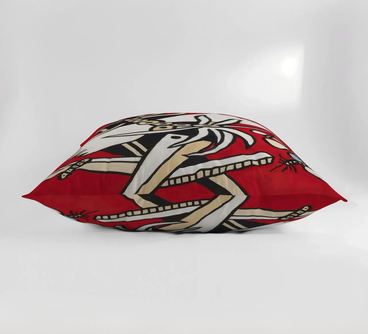 Fernand Léger: Butterflies & Insect, Abstract Nature Pop Art decorative cushion by NorwesClub
