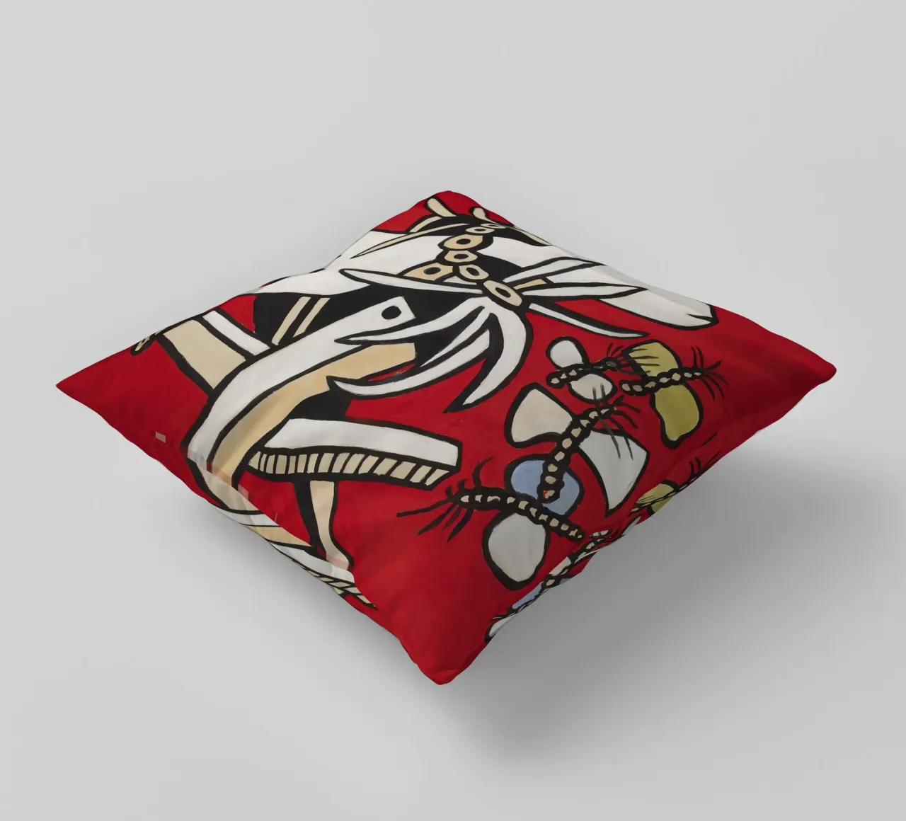 Fernand Léger: Butterflies & Insect, Abstract Nature Pop Art decorative cushion by NorwesClub