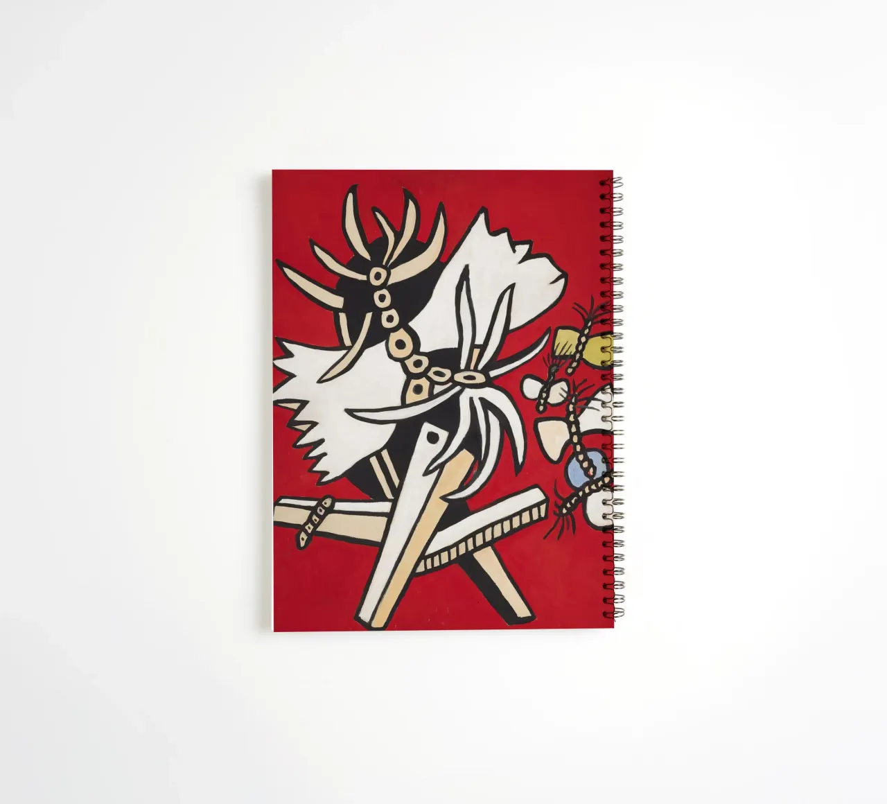 Fernand Léger: Butterflies & Insect, Abstract Nature Pop Art spiral notebook by NorwesClub