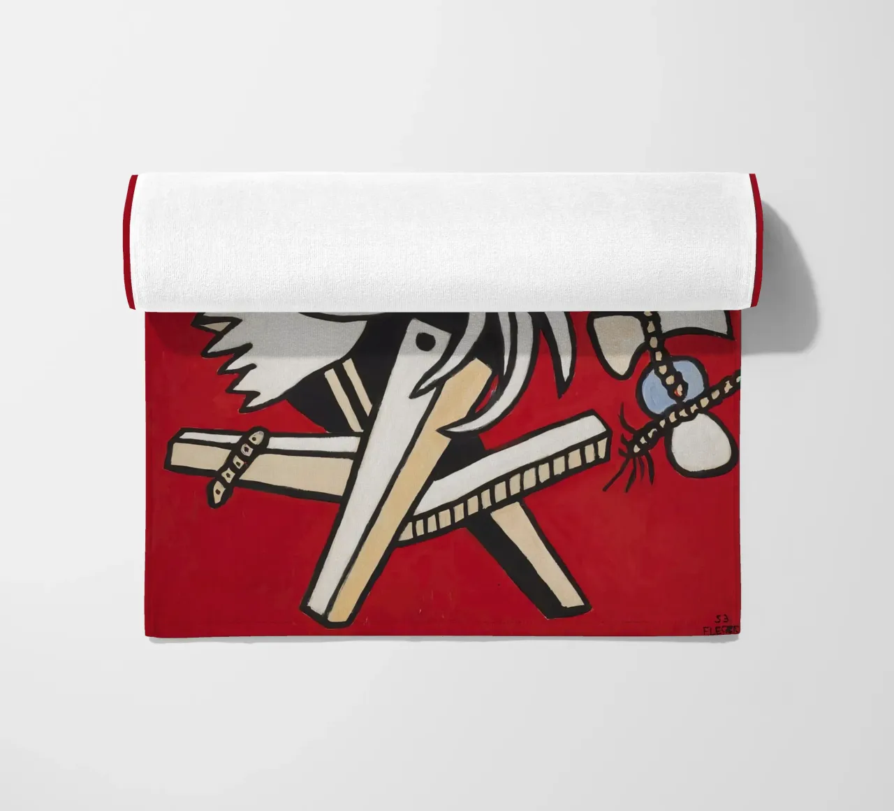 Fernand Léger: Butterflies & Insect, Abstract Nature Pop Art Strandtuch von NorwesClub