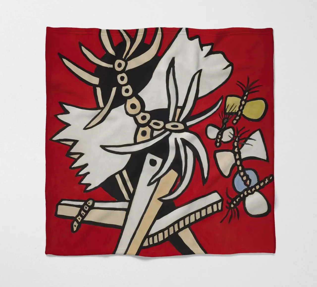 Fernand Léger: Butterflies & Insect, Abstract Nature Pop Art Fleecedecke von NorwesClub