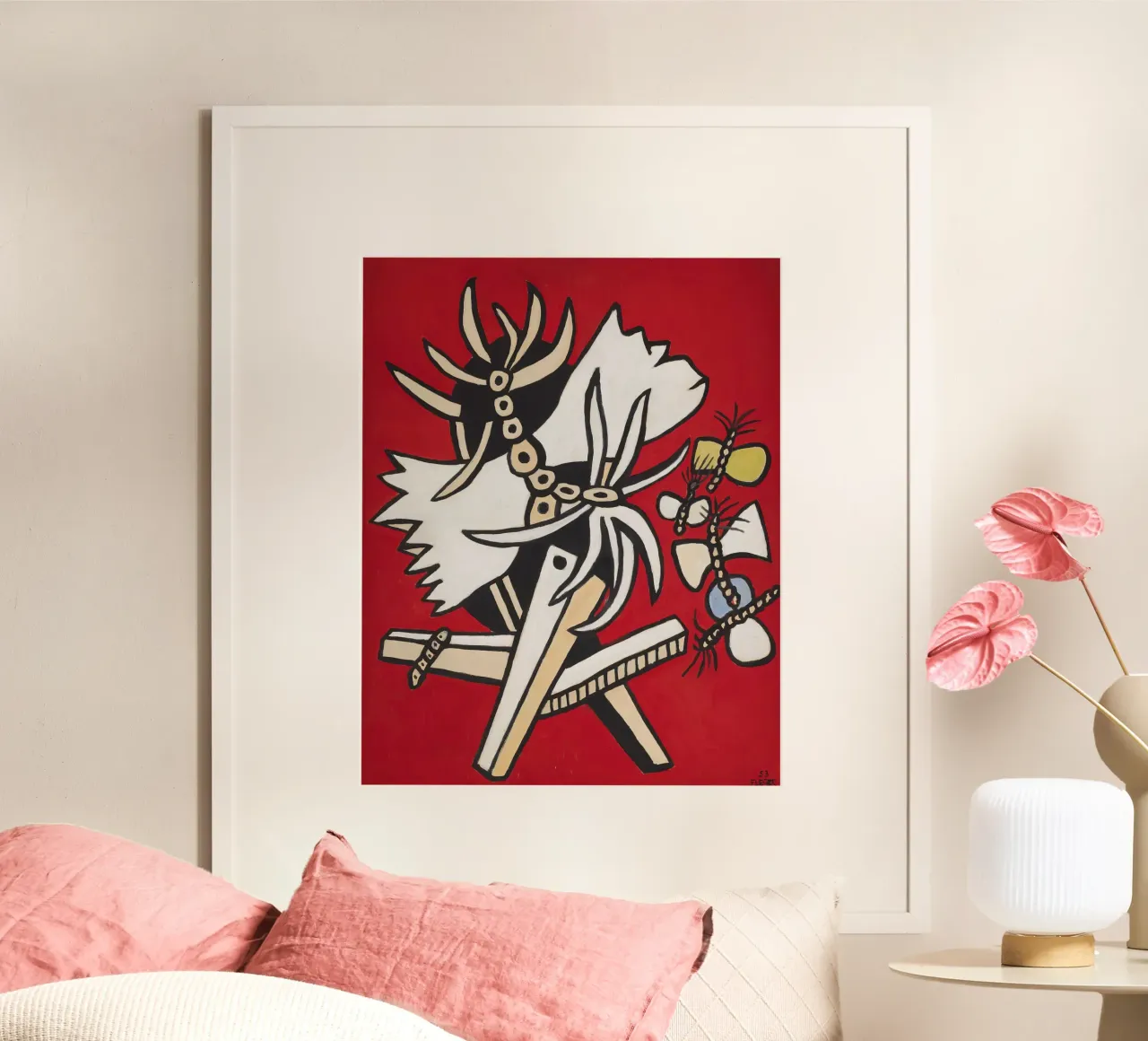 Fernand Léger: Butterflies & Insect, Abstract Nature Pop Art Hahnemühle von NorwesClub