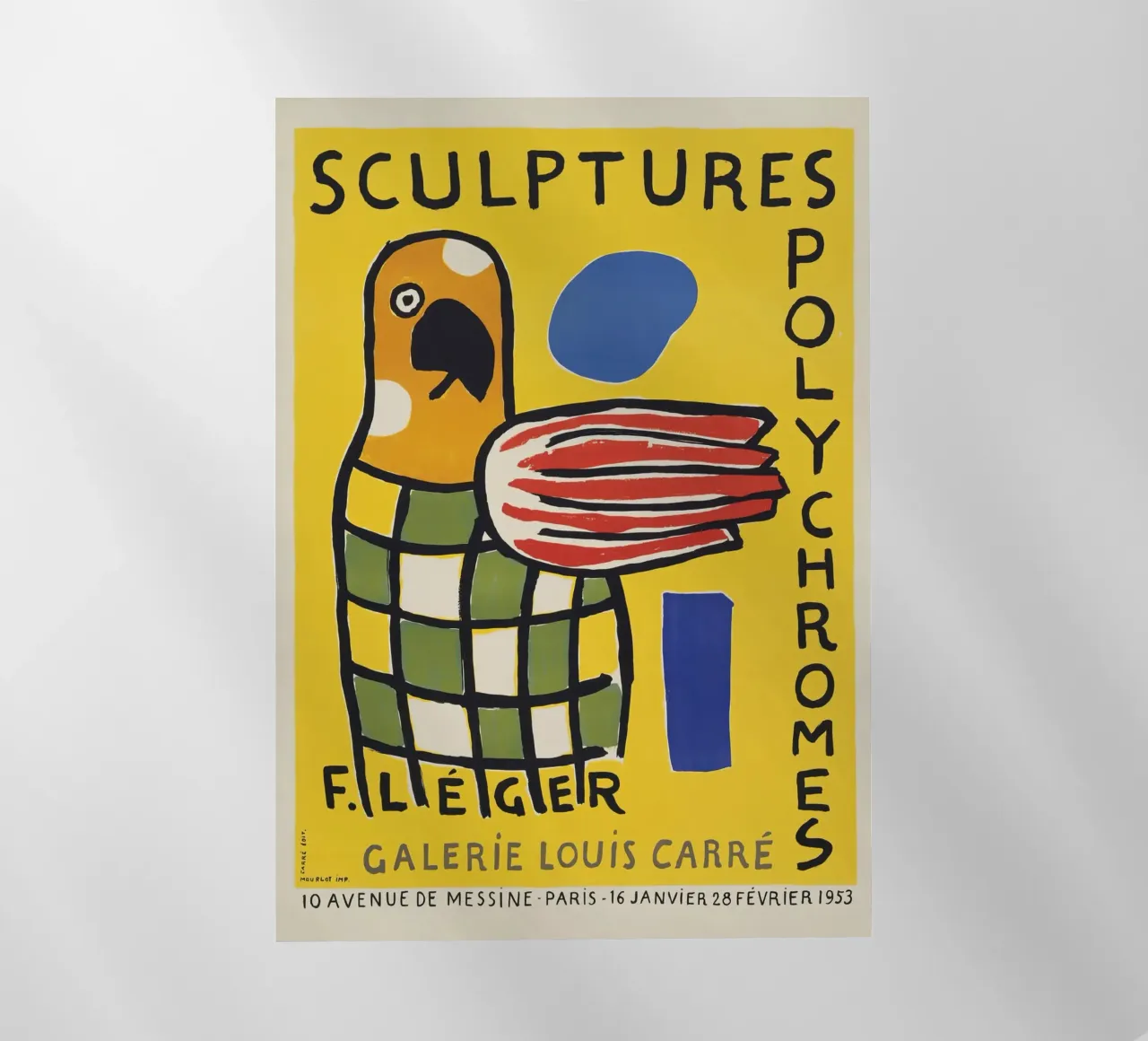 Fernand Léger: Manifesto della mostra Sculture policrome, Pop pellicola backlit da NorwesClub