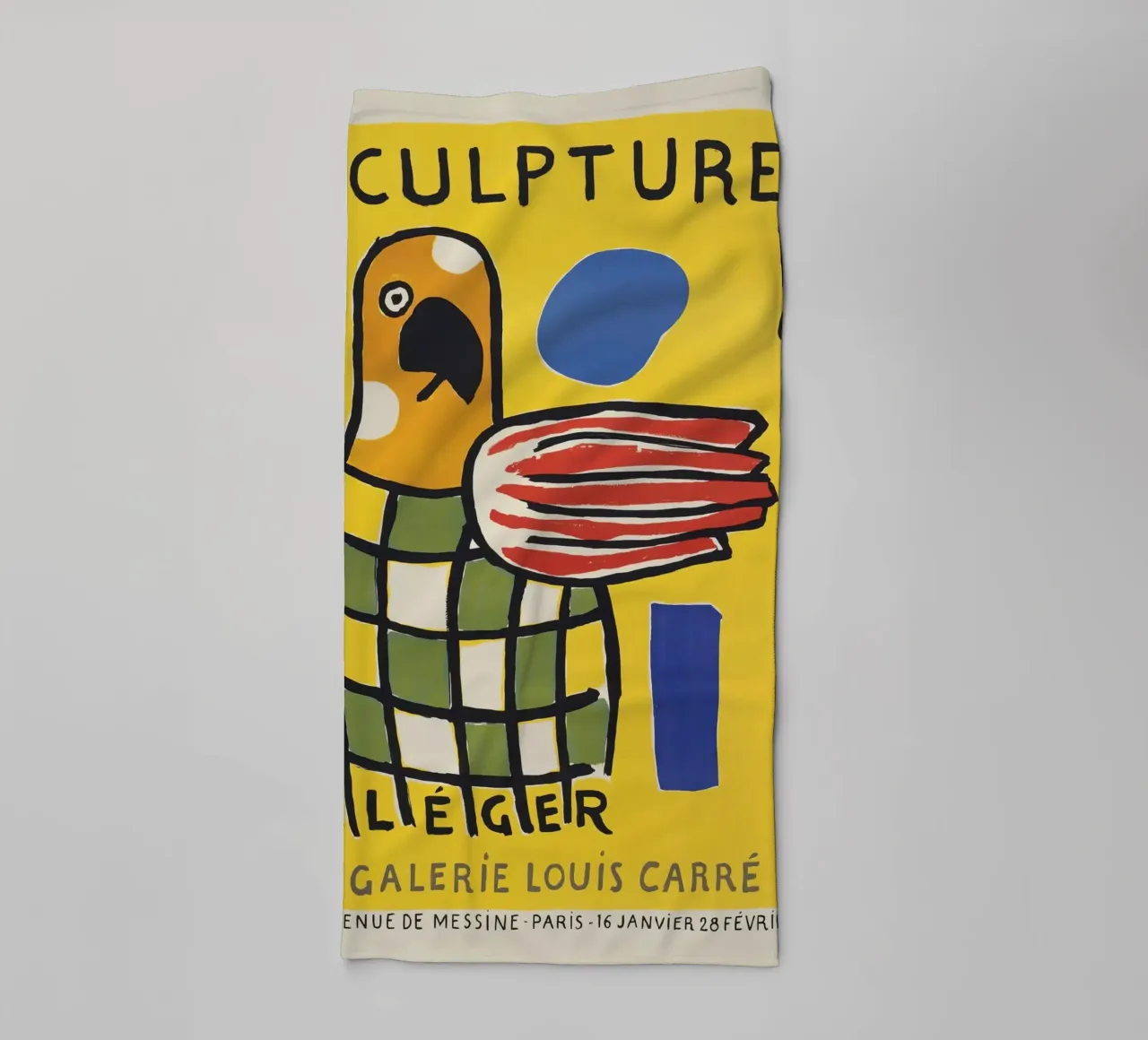 Fernand Léger: Manifesto della mostra Sculture policrome, Pop asciugamano da bagno da NorwesClub