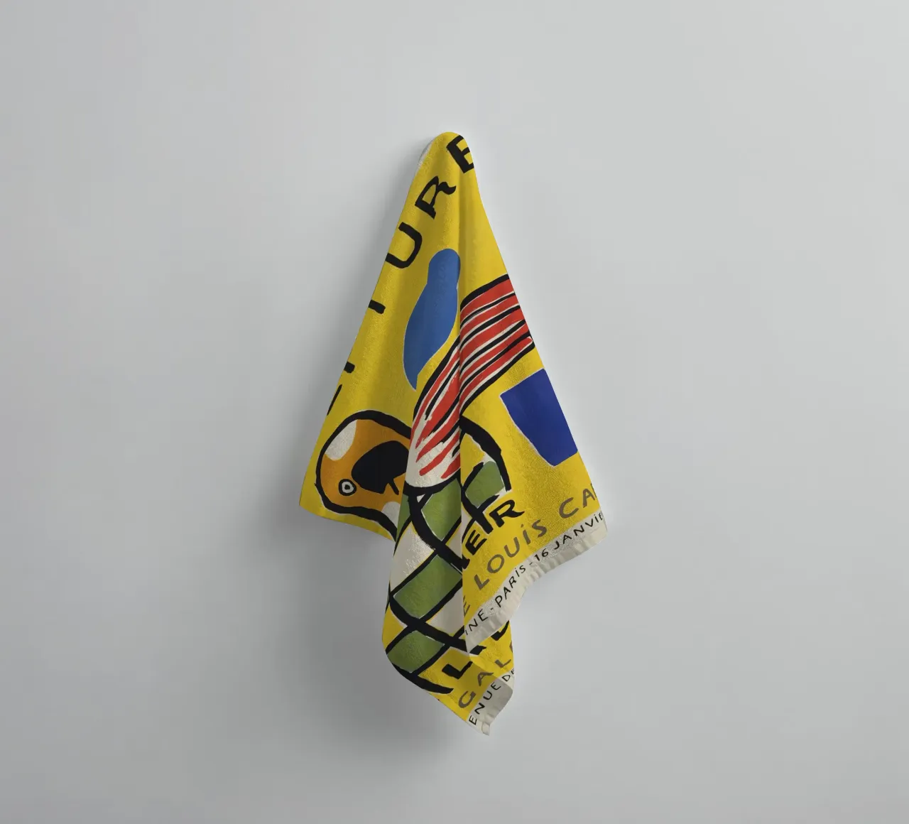 Fernand Léger: Manifesto della mostra Sculture policrome, Pop asciugamano da bagno da NorwesClub