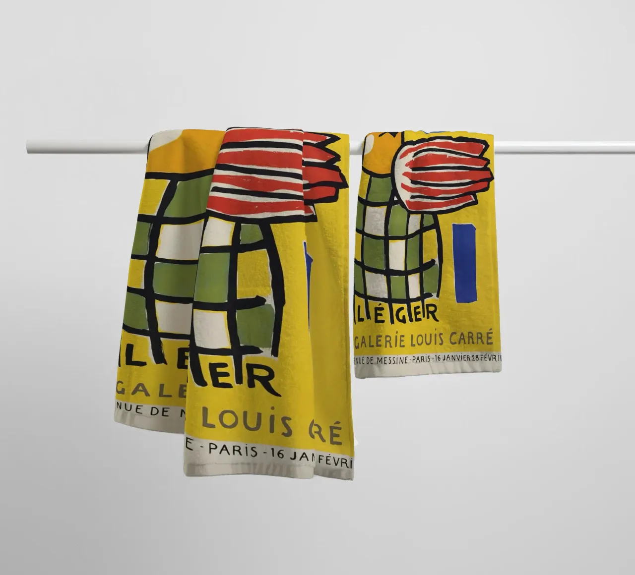 Fernand Léger: Manifesto della mostra Sculture policrome, Pop asciugamano da bagno da NorwesClub