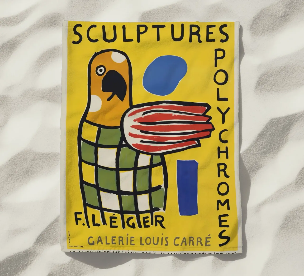 Fernand Léger: Manifesto della mostra Sculture policrome, Pop telo mare da NorwesClub