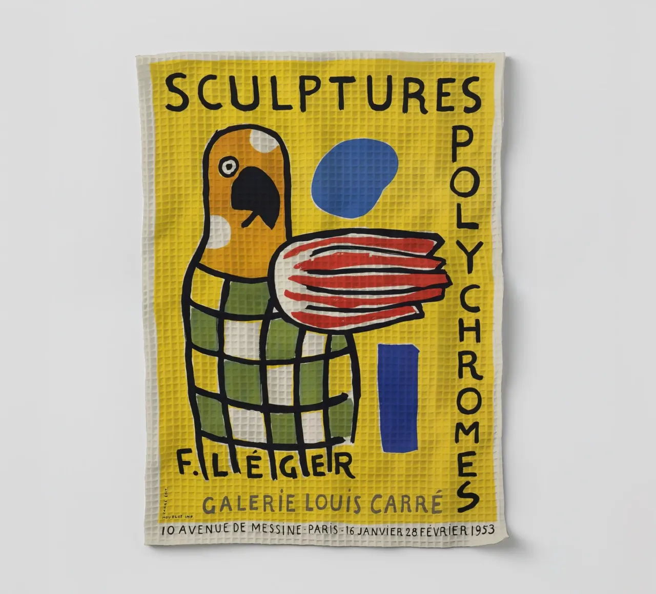 Fernand Léger: Manifesto della mostra Sculture policrome, Pop canovaccio da cucina da NorwesClub