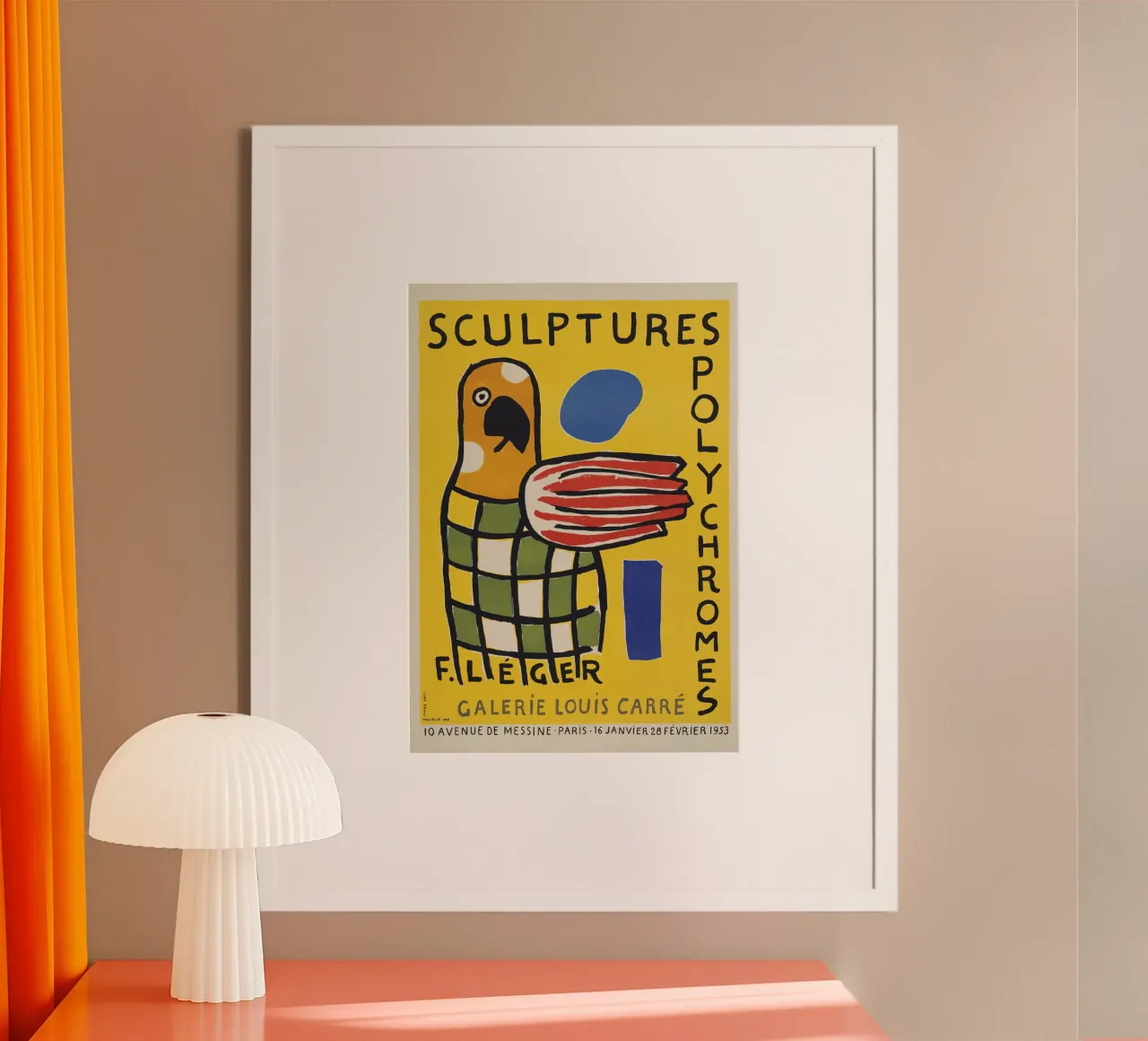 Fernand Léger: Polychrome Beelden Tentoonstellingsaffiche, Pop poster van NorwesClub