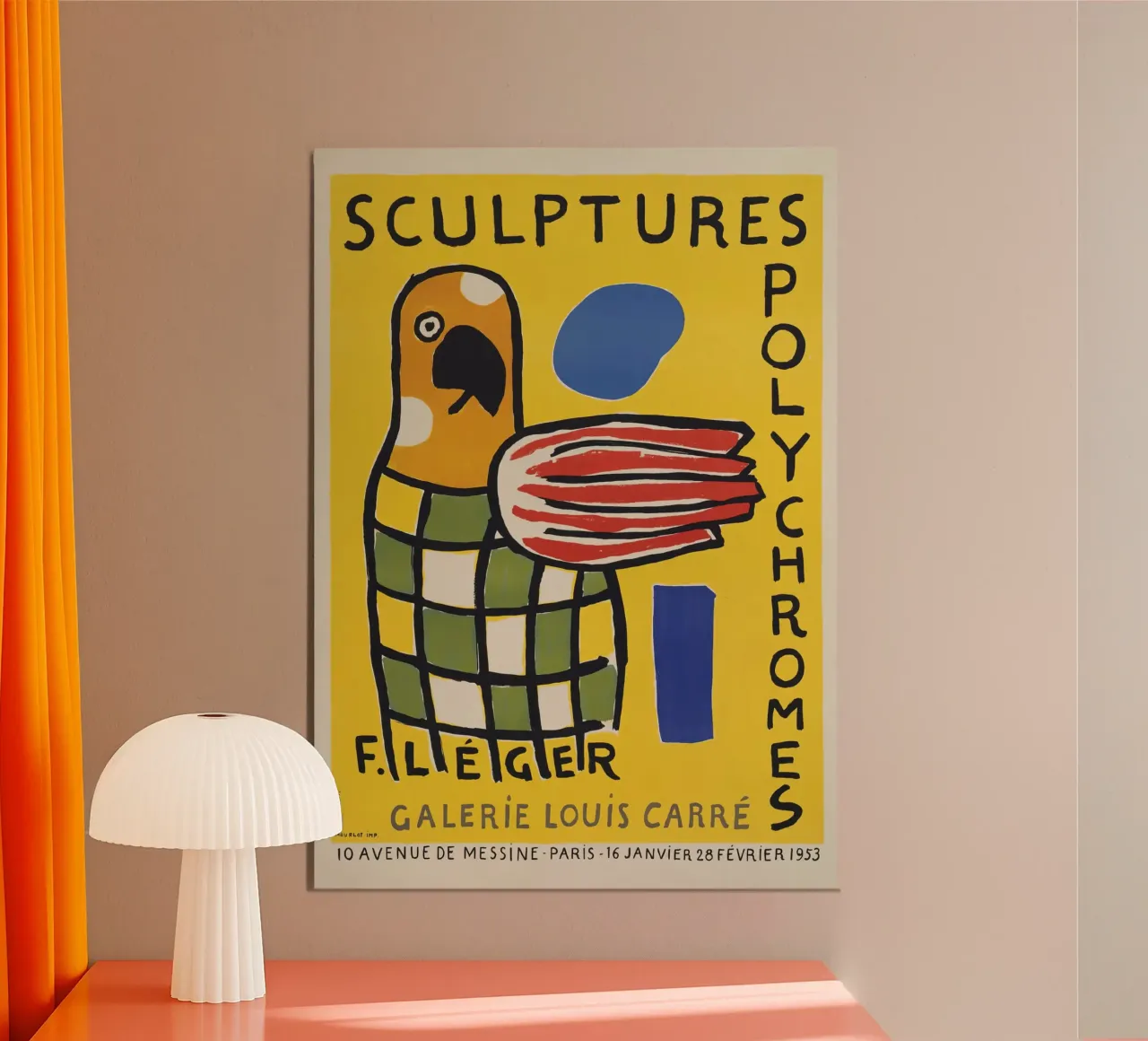 Fernand Léger: Polychrome Beelden Tentoonstellingsaffiche, Pop poster van NorwesClub