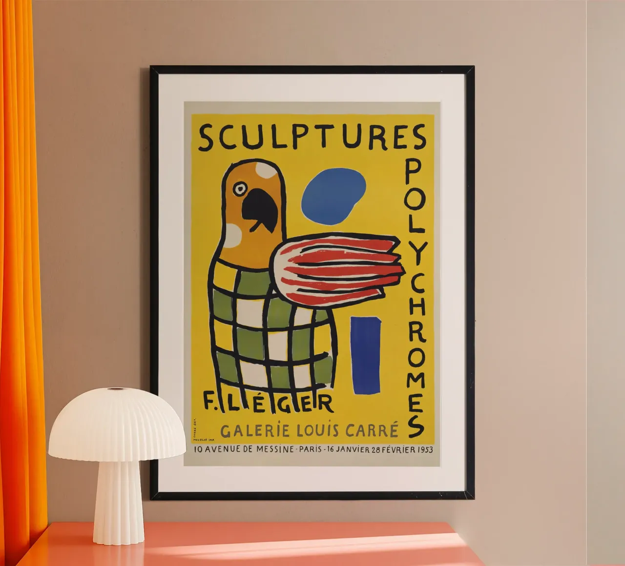 Fernand Léger: Polychrome Beelden Tentoonstellingsaffiche, Pop poster van NorwesClub