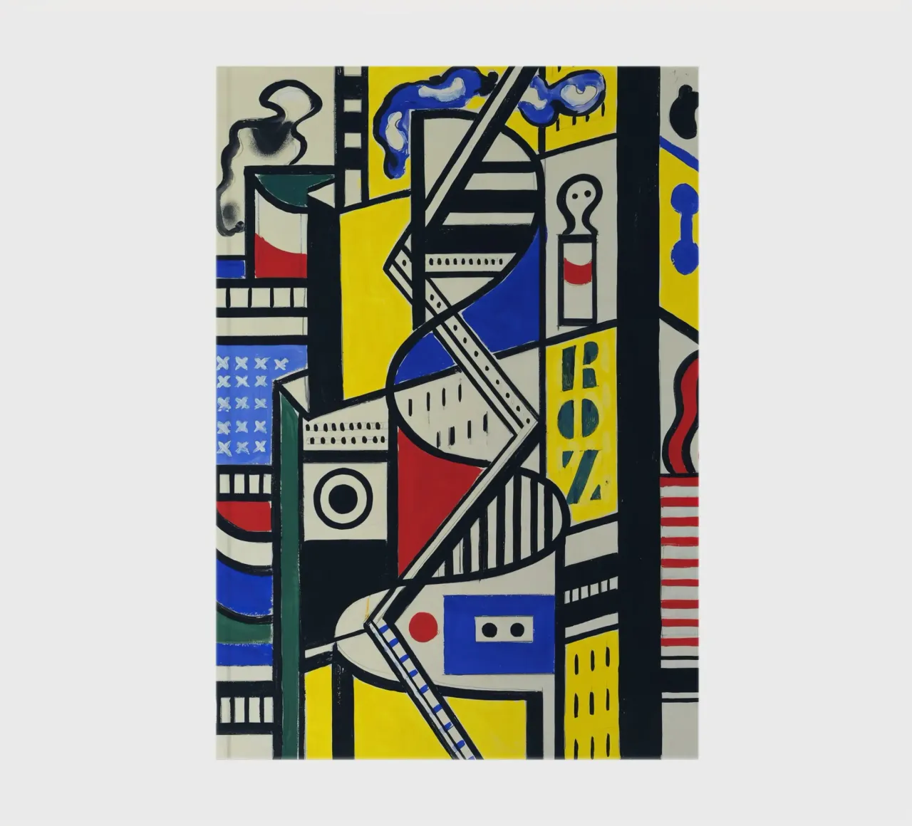 Fernand Léger: Cinematic Mural Study VI, Cubist Abstraction notebook by NorwesClub