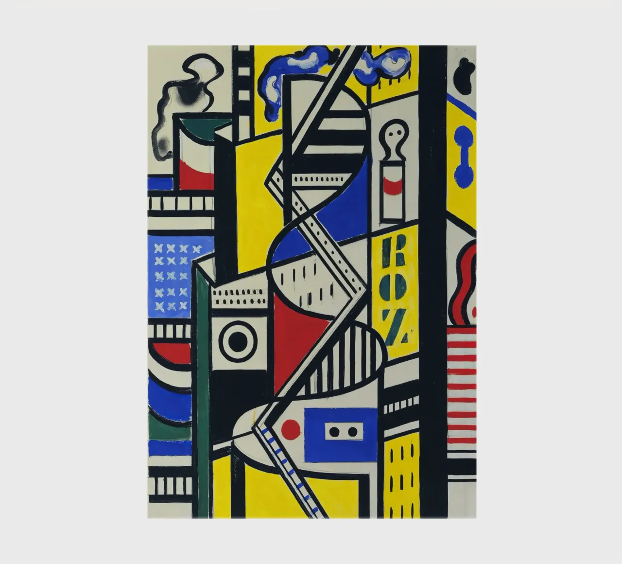 Fernand Léger: Cinematic Mural Study VI, Cubist Abstraction notebook by NorwesClub