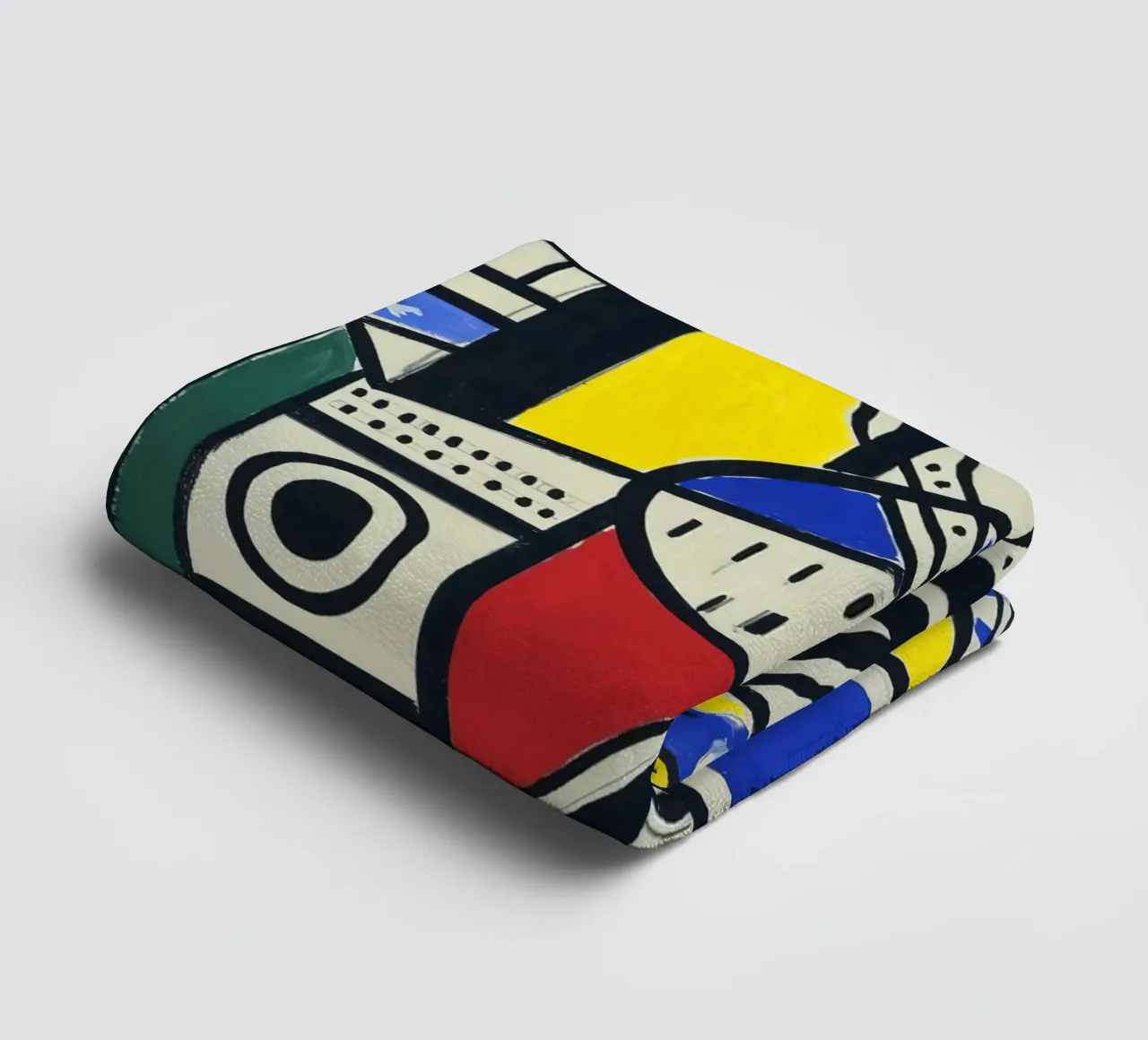 Fernand Léger: Cinematic Mural Study VI, Cubist Abstraction towel by NorwesClub