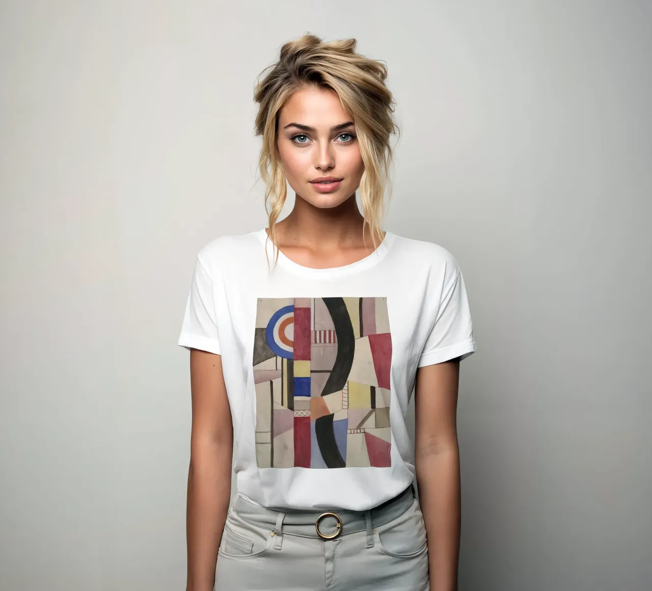 Fernand Léger: Study for The Disk, Cubist Abstract Masterpie women's fitted t-shirt by NorwesClub