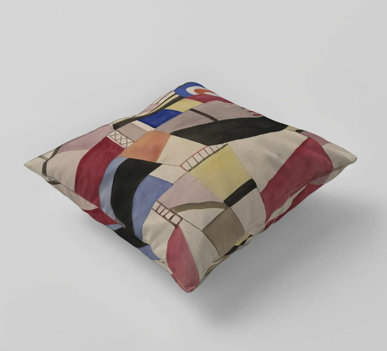 Fernand Léger: Studio per il disco, capolavoro astratto cubista cuscino da NorwesClub