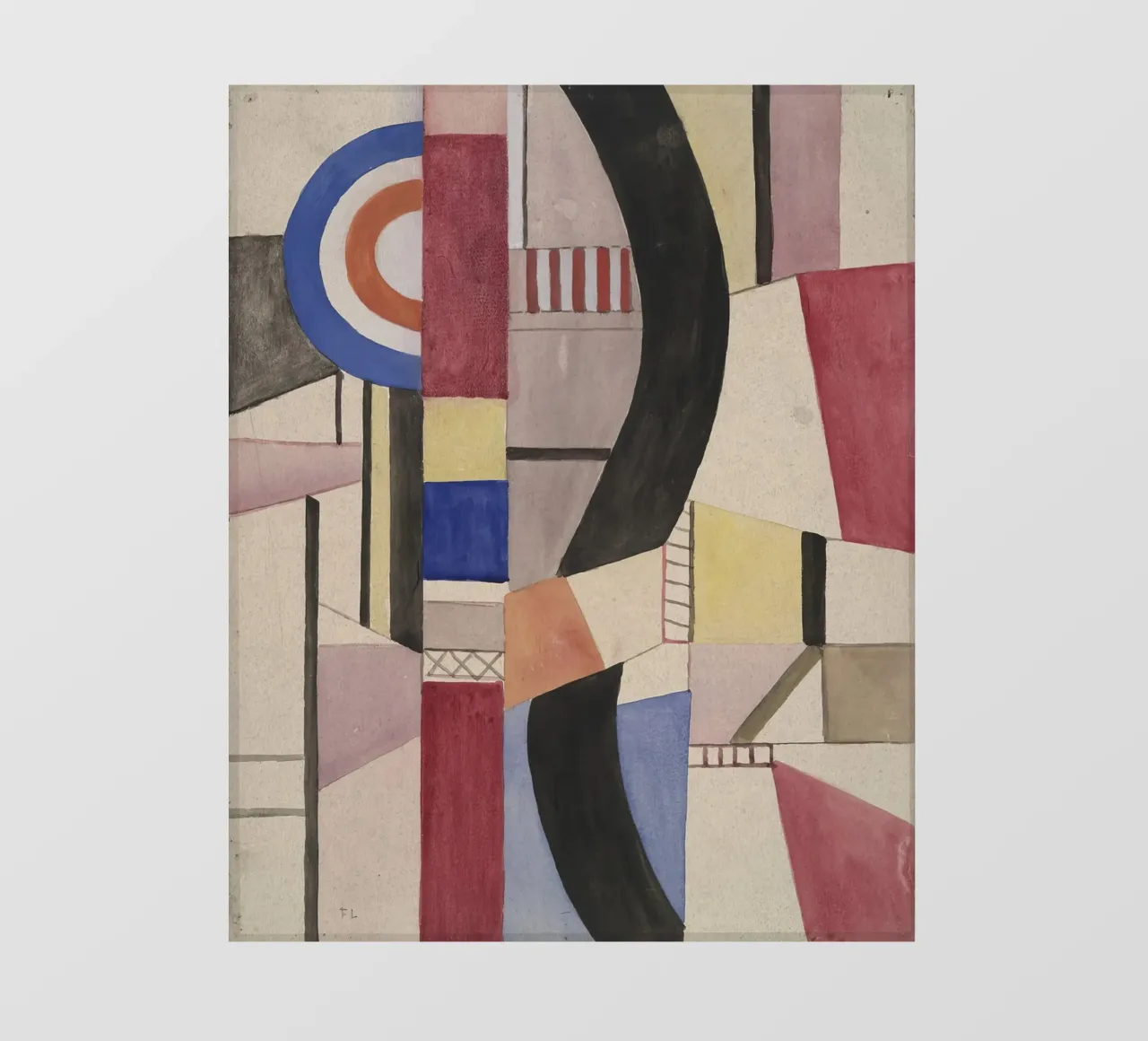 Fernand Léger: Studio per il disco, capolavoro astratto cubista pellicola backlit da NorwesClub