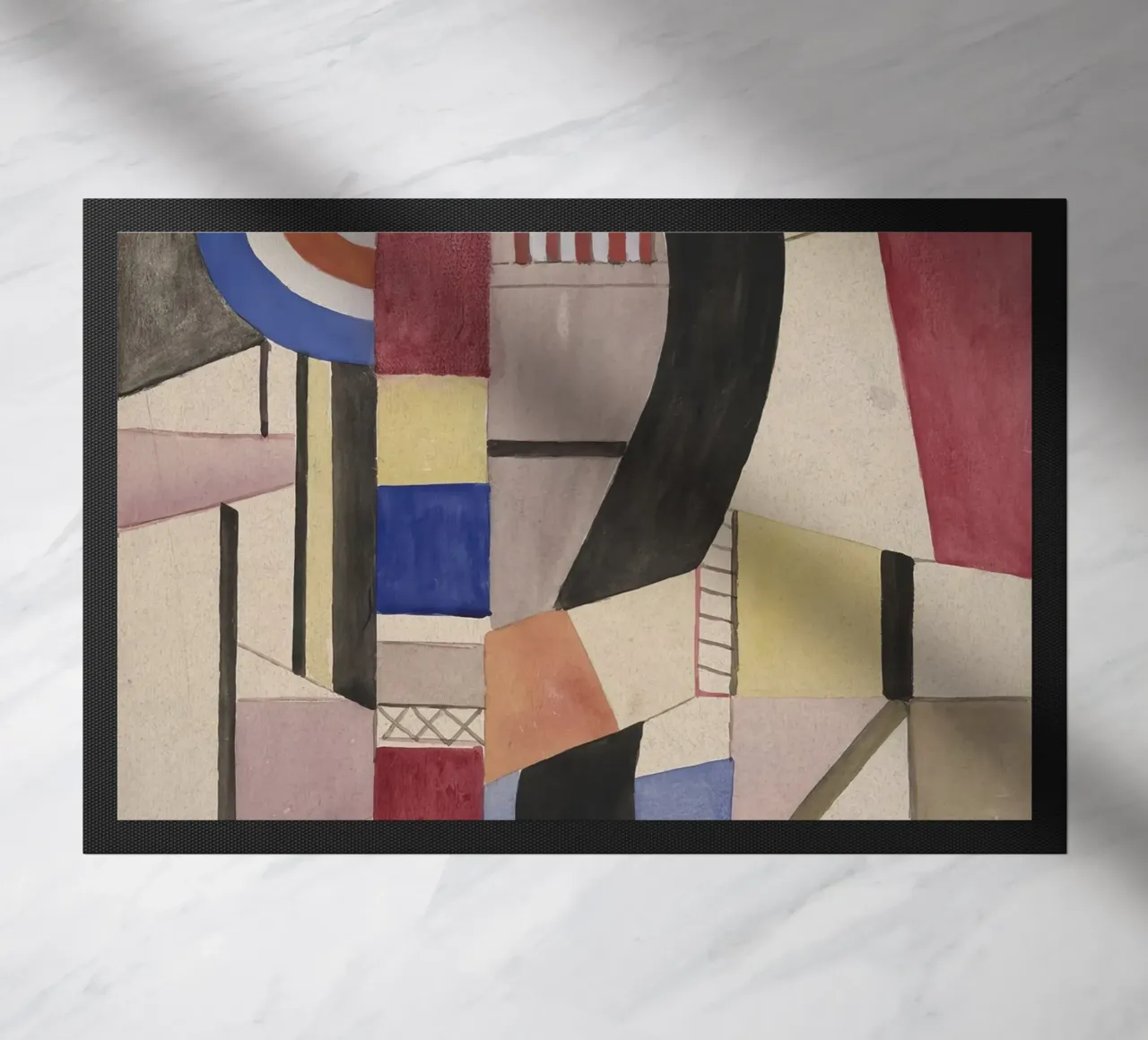 Fernand Léger: Study for The Disk, Cubist Abstract Masterpie doormat by NorwesClub