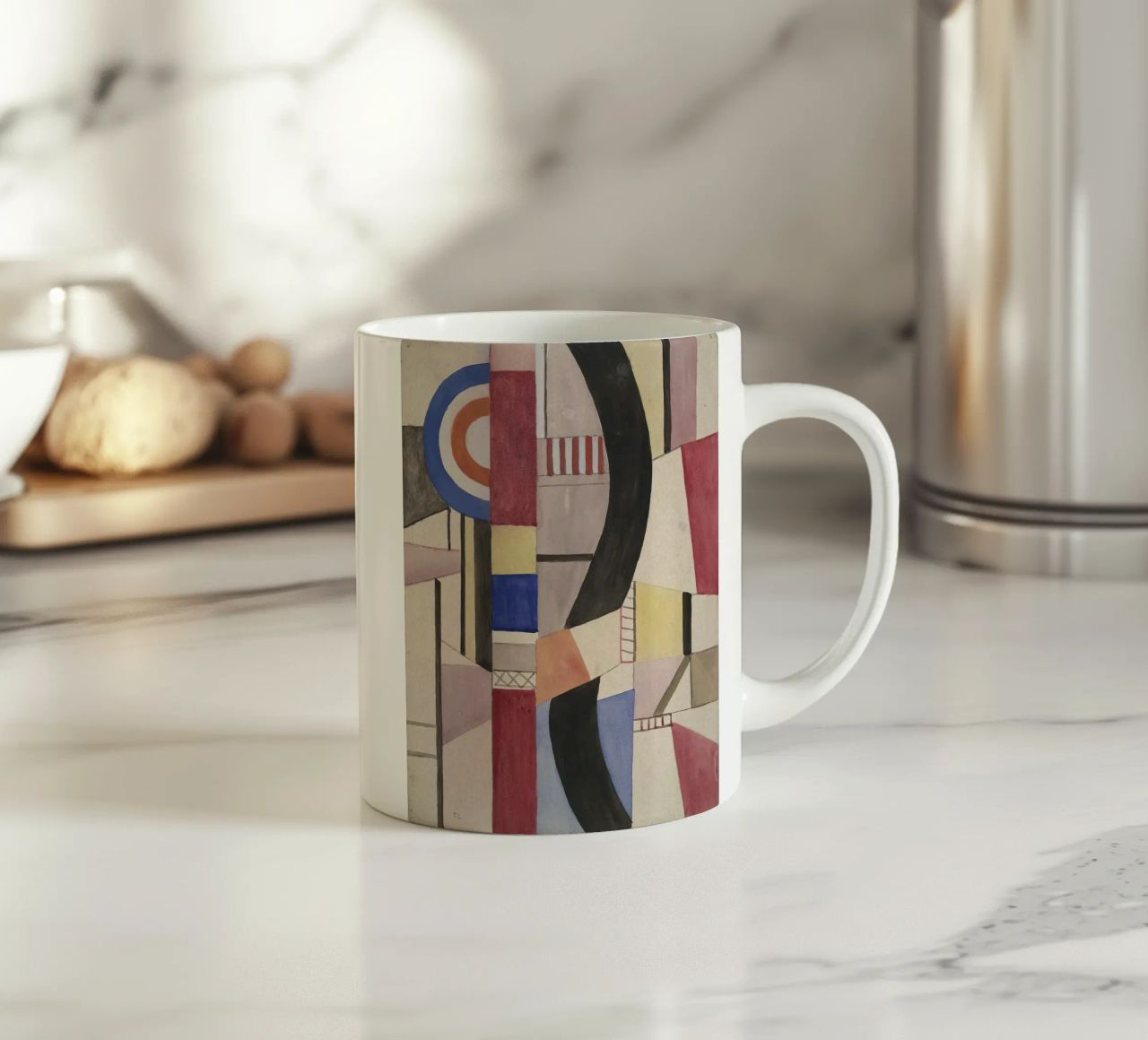 Fernand Léger: Study for The Disk, Cubist Abstract Masterpie ceramic mug by NorwesClub