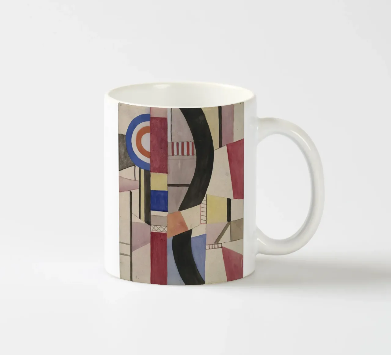 Fernand Léger: Studie für Die Scheibe, kubistisch-abstraktes Meisterwerk Keramik Tasse von NorwesClub