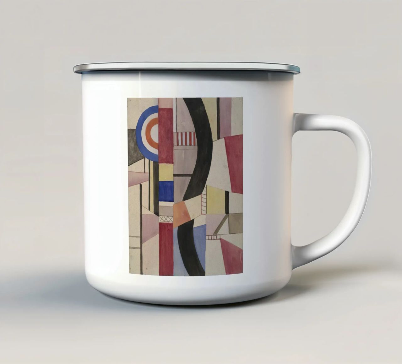 Fernand Léger: Study for The Disk, Cubist Abstract Masterpie enamel mug by NorwesClub
