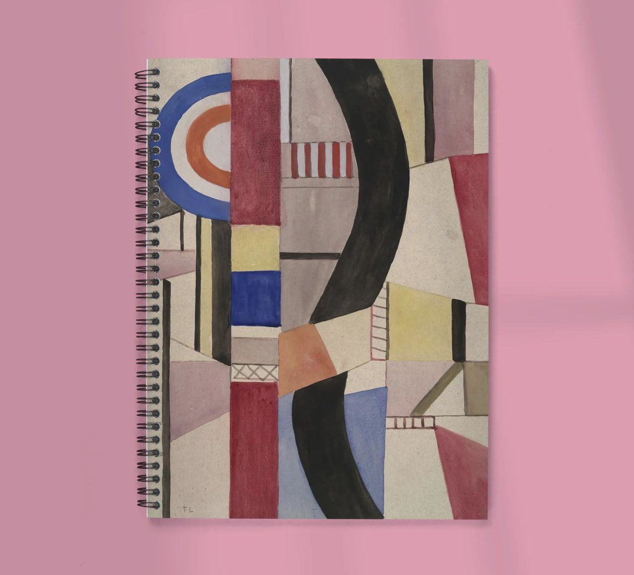 Fernand Léger: Studio per il disco, capolavoro astratto cubista diario ad anelli da NorwesClub