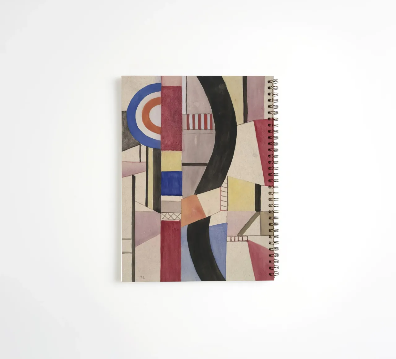 Fernand Léger: Study for The Disk, Cubist Abstract Masterpie spiral notebook by NorwesClub