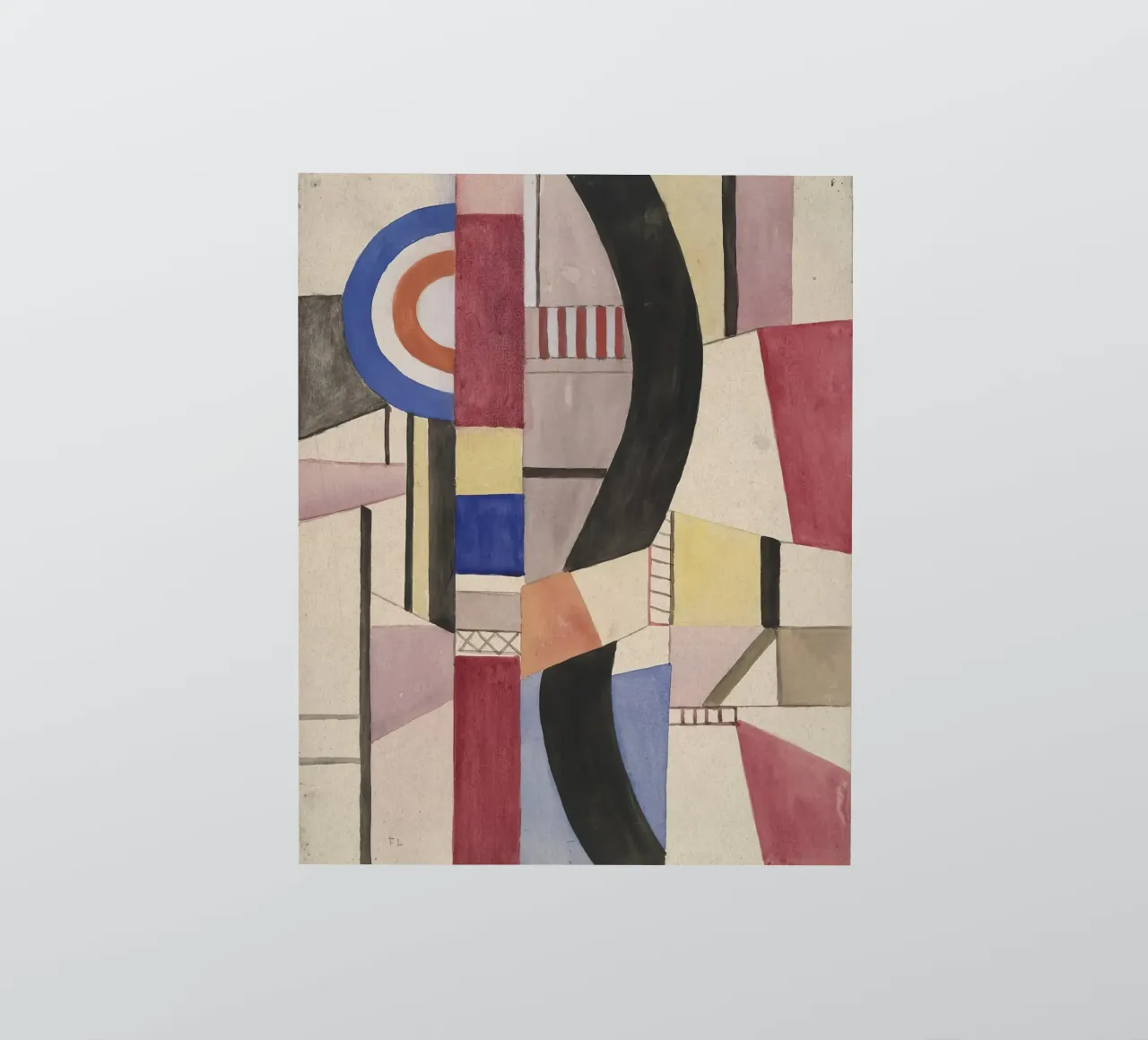 Fernand Léger: Estudio para El disco, obra maestra de la abstracción cubista pegatina de NorwesClub