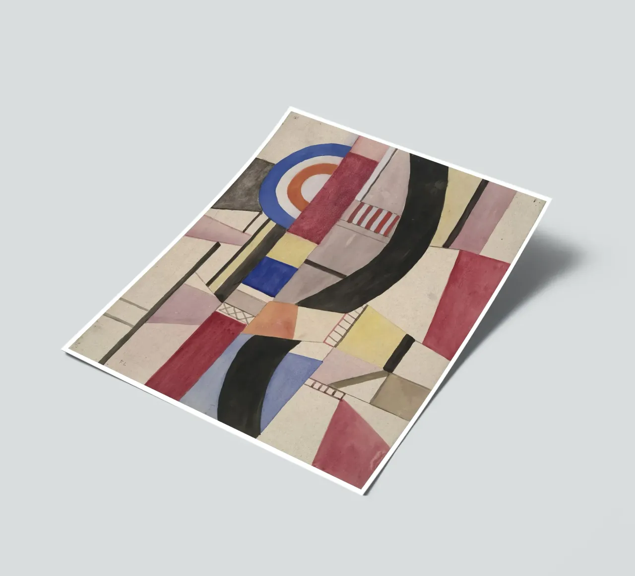 Fernand Léger: Studie für Die Scheibe, kubistisch-abstraktes Meisterwerk Stickerbogen von NorwesClub