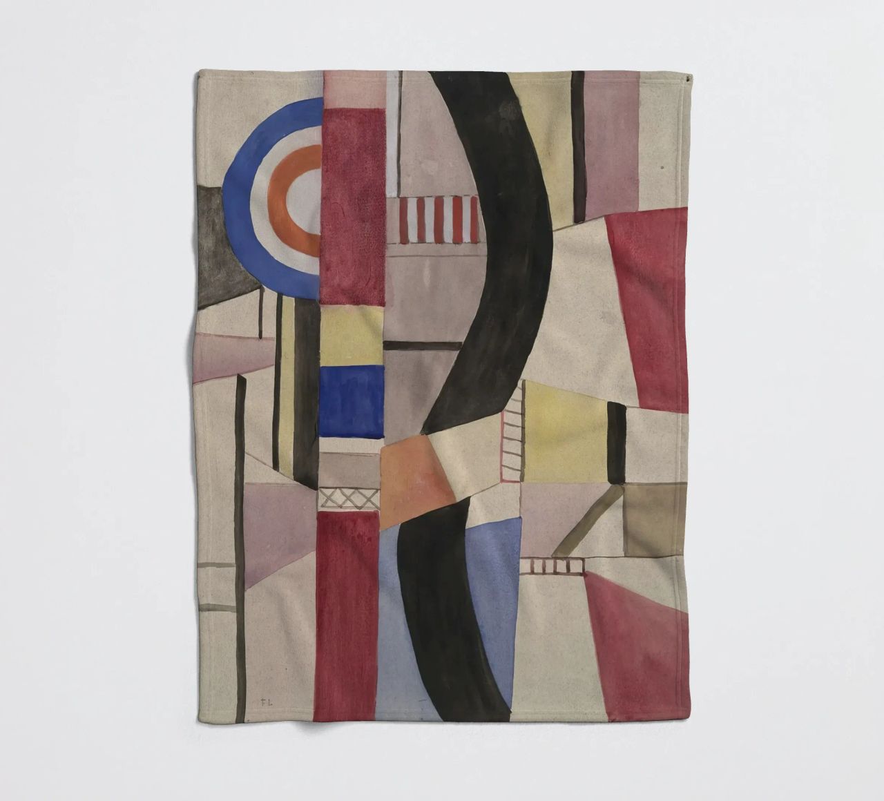 Fernand Léger: Study for The Disk, Cubist Abstract Masterpie fleece blanket by NorwesClub
