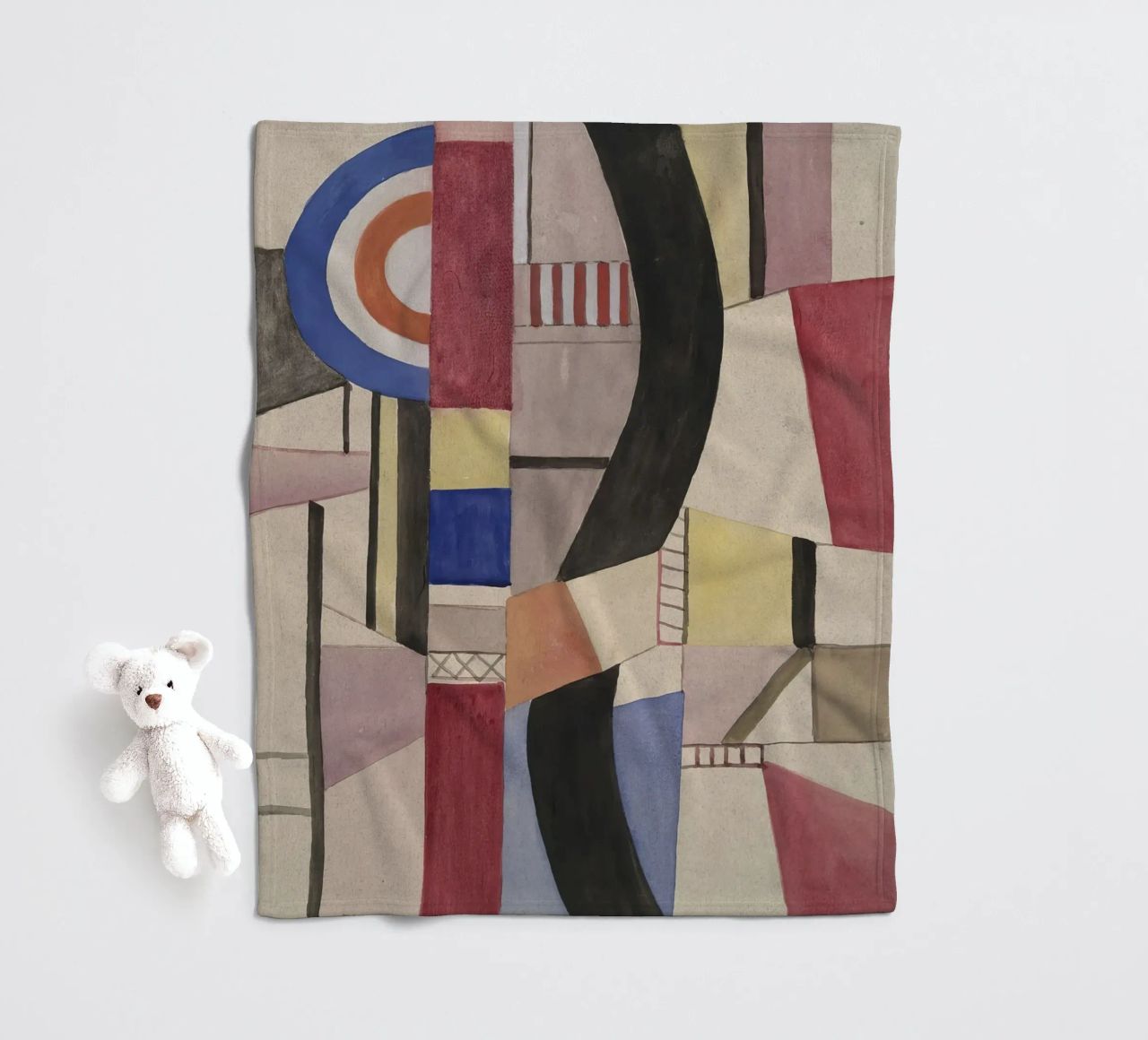 Fernand Léger: Study for The Disk, Cubist Abstract Masterpie fleece blanket by NorwesClub